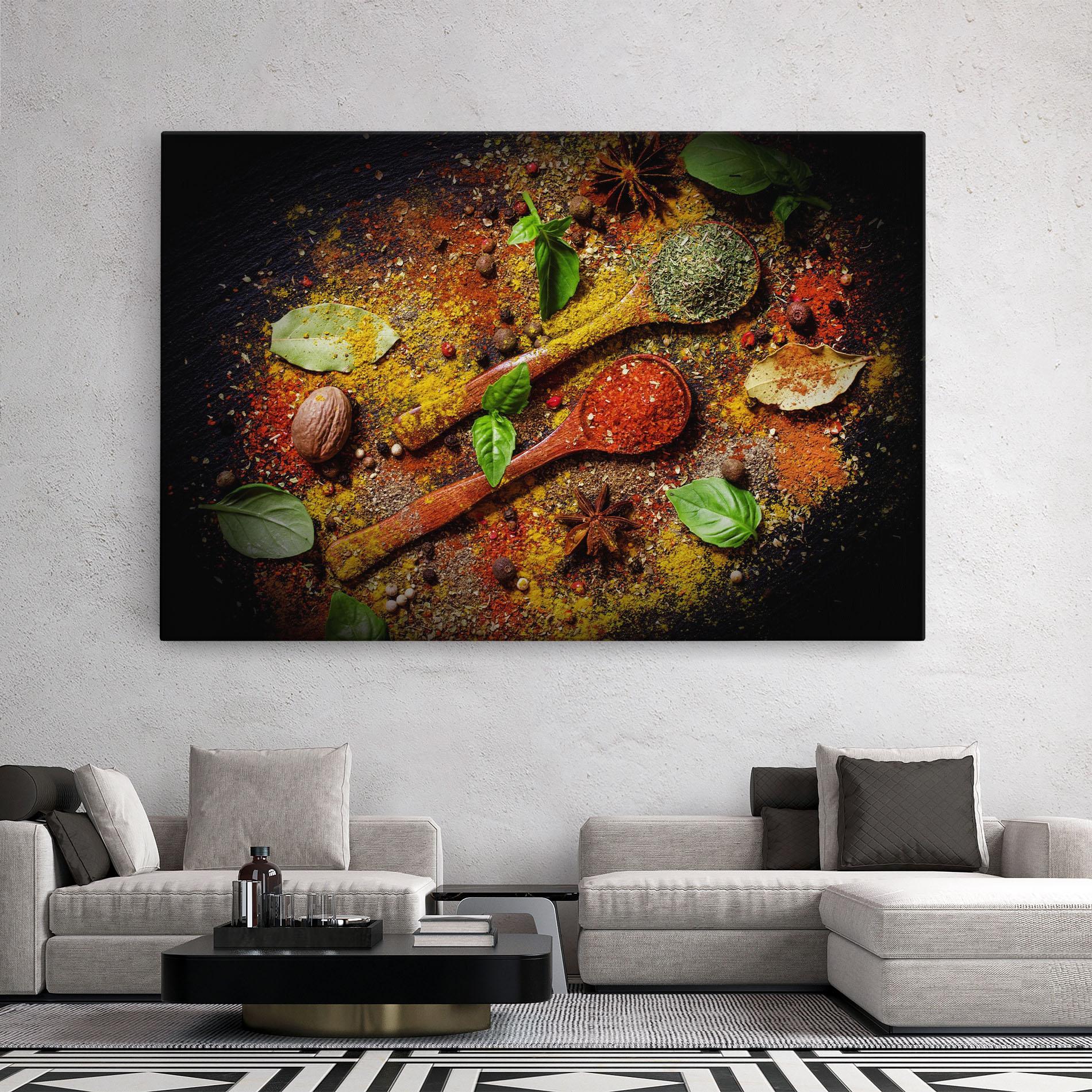 Leinwandbild Oriental Spices mockup 2