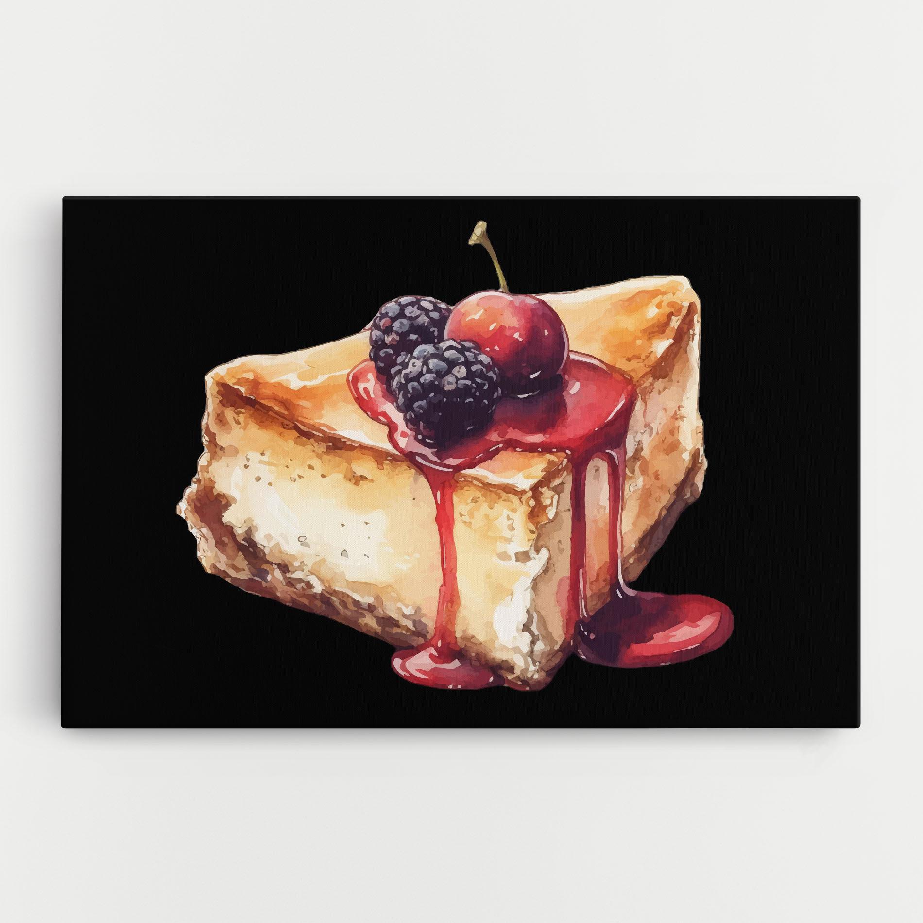 Leinwandbild Berries Pie mockup 0