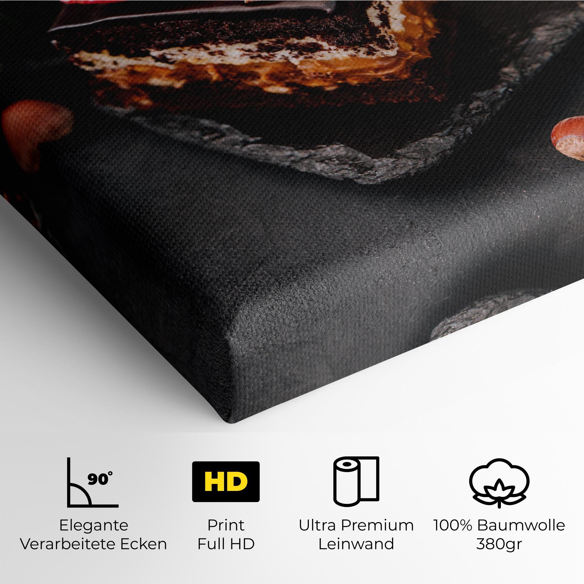 Leinwandbild Chocolate Berries Cake mockup 4