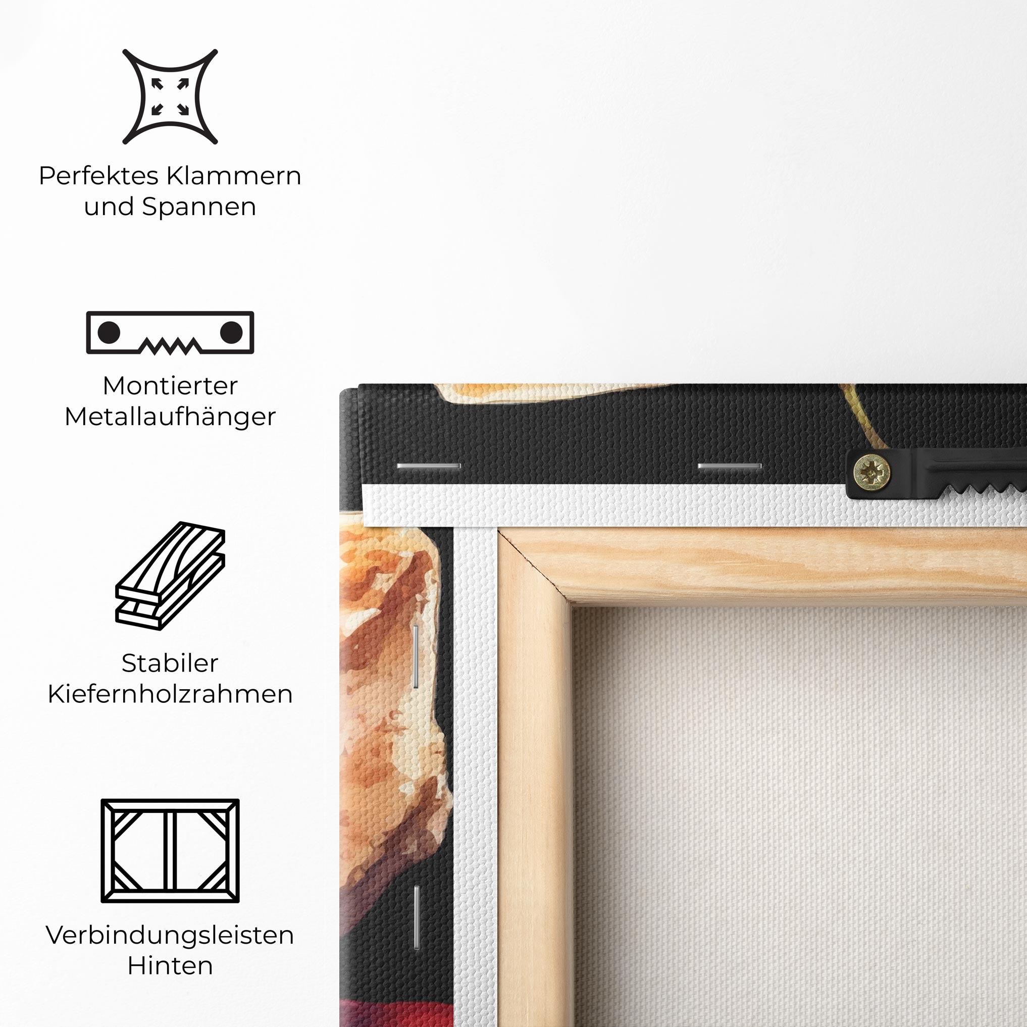 Leinwandbild Berries Pie mockup 5