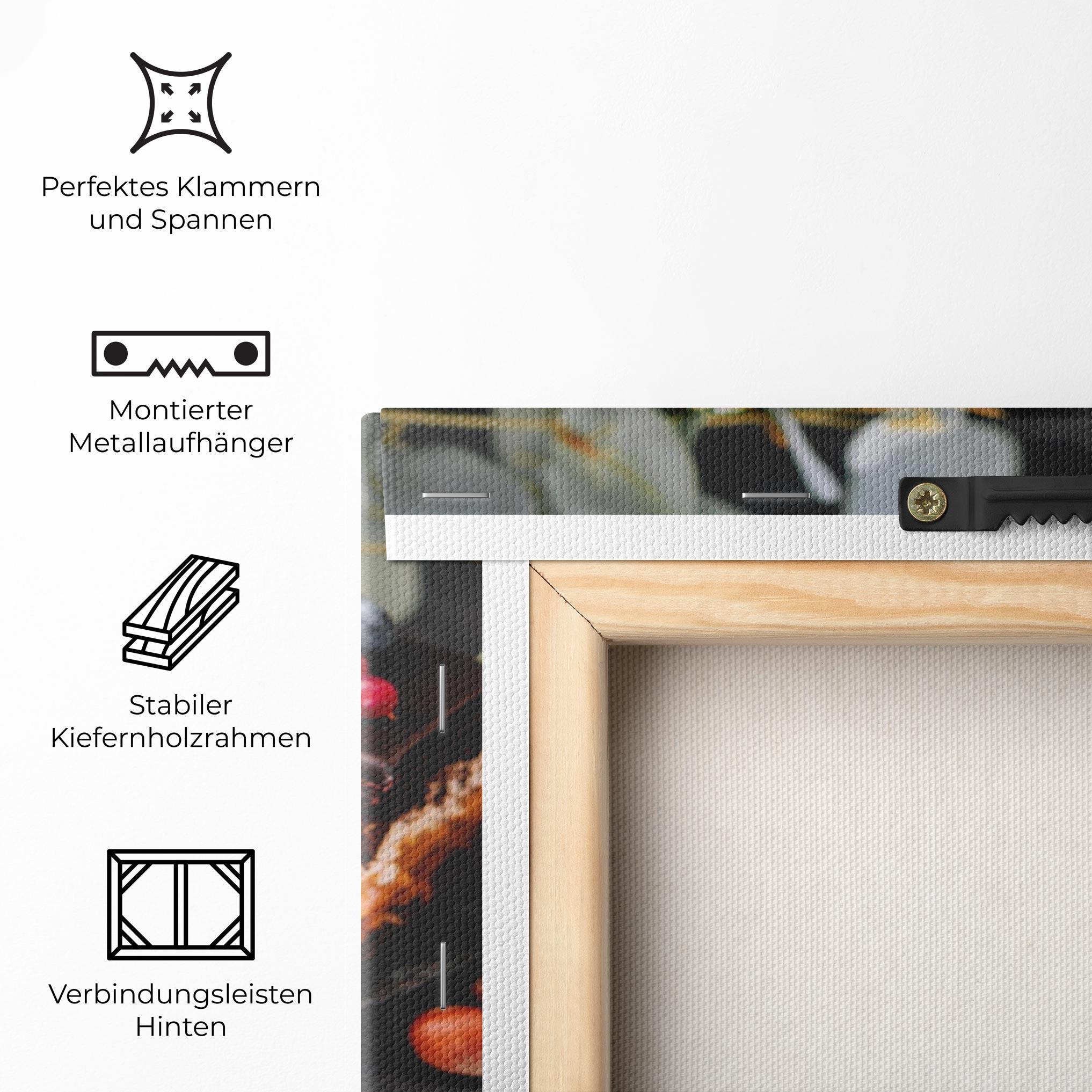 Leinwandbild Chocolate Berries Cake mockup 5