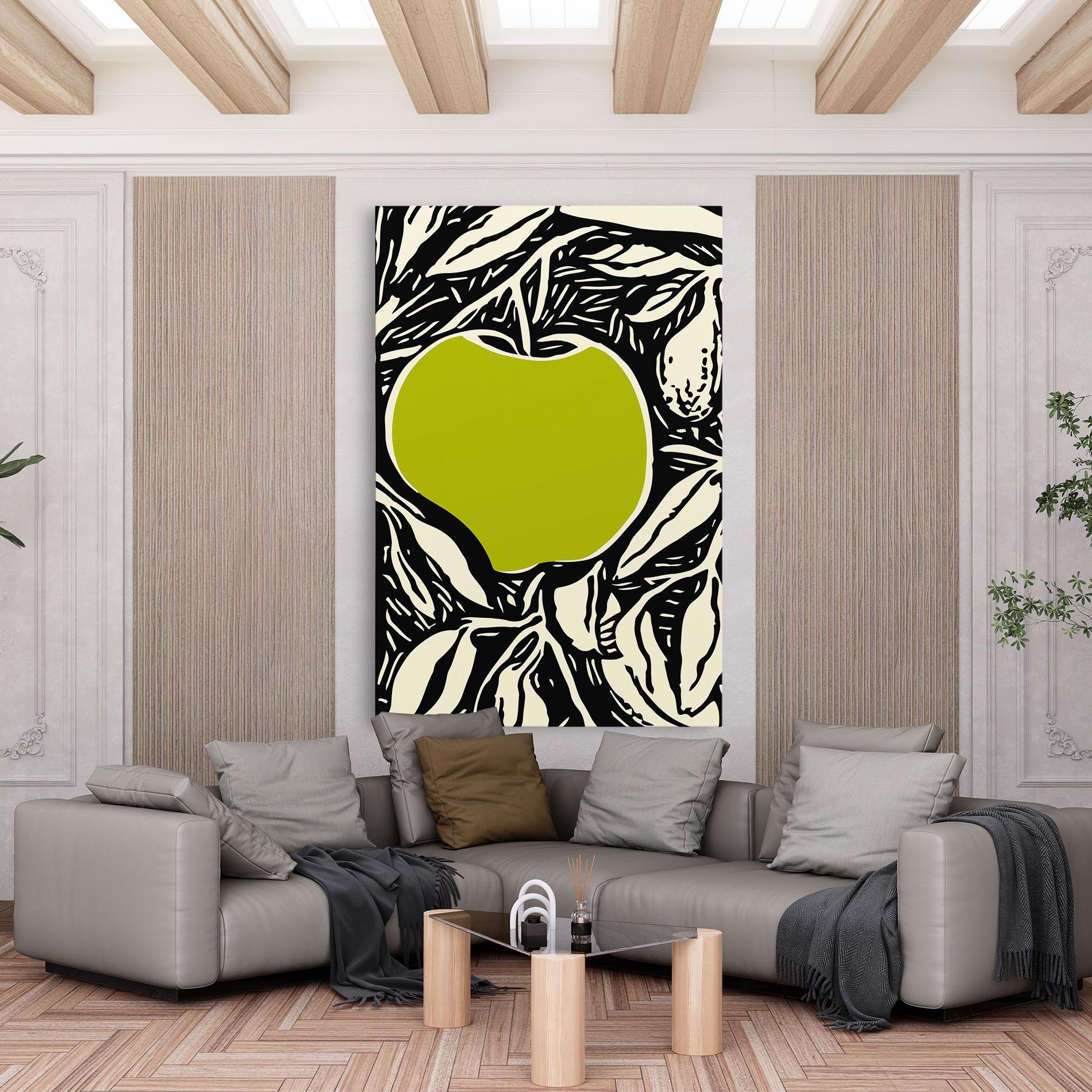Leinwandbild Green Apple mockup 6