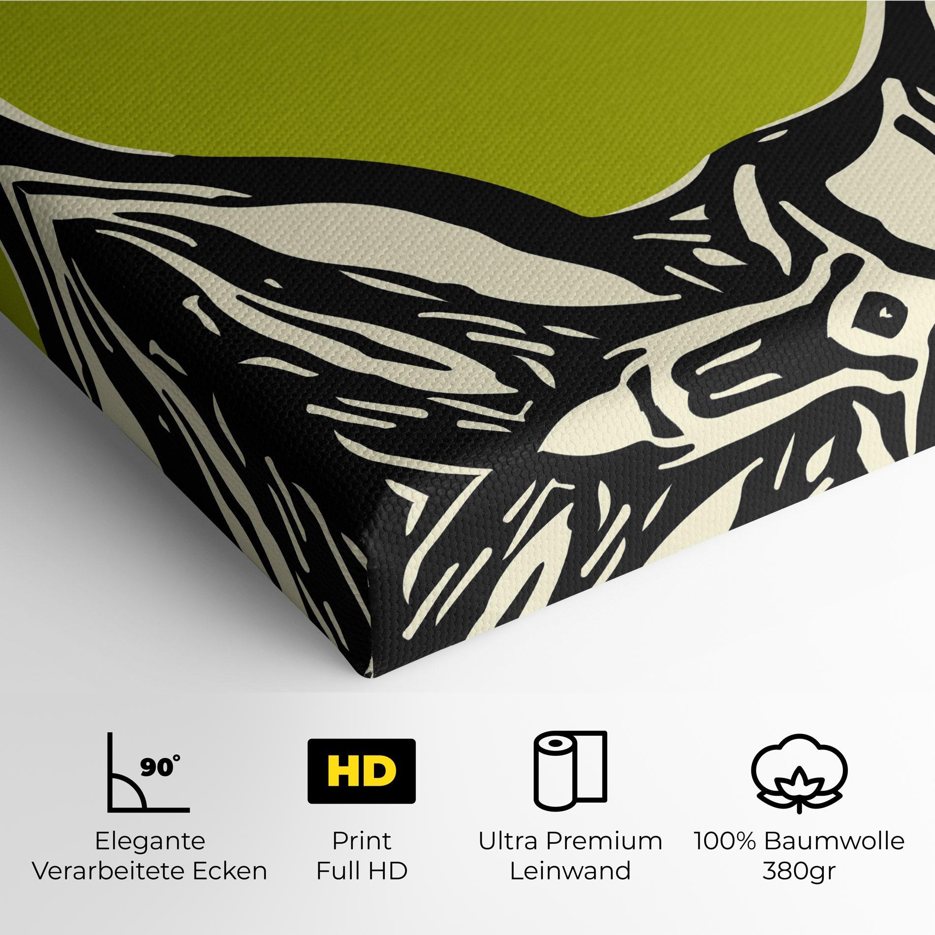 Leinwandbild Green Apple mockup 4