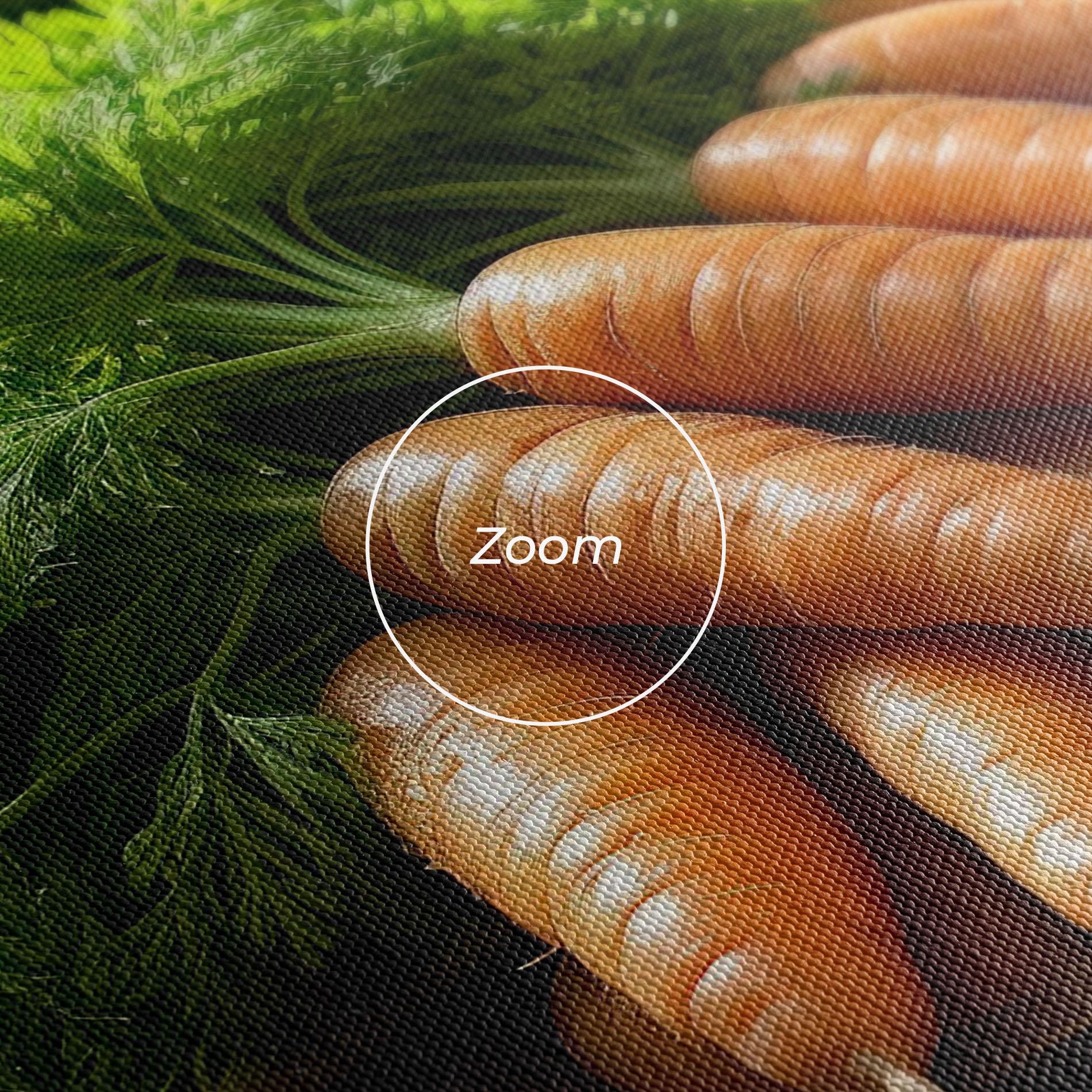 Leinwandbild Fresh Carrots Basket mockup 3