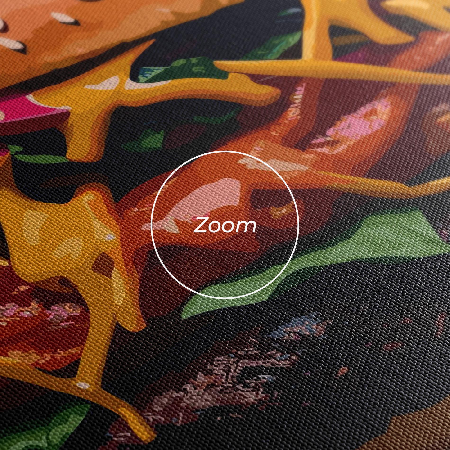 Leinwandbild Burger Mustard mockup 3