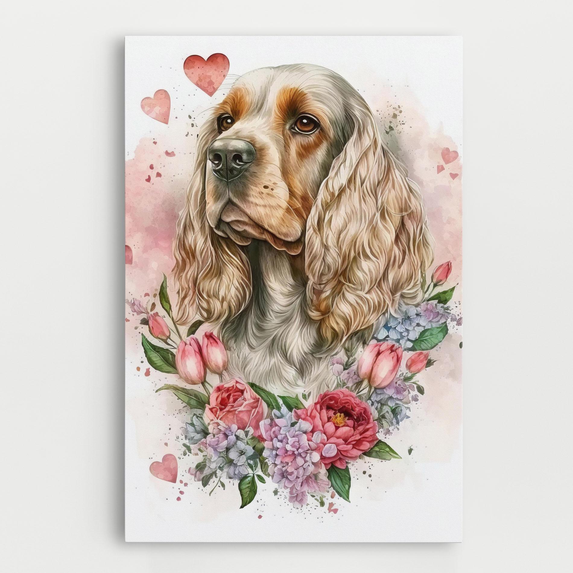 Leinwandbild Cute Little Cocker mockup 0