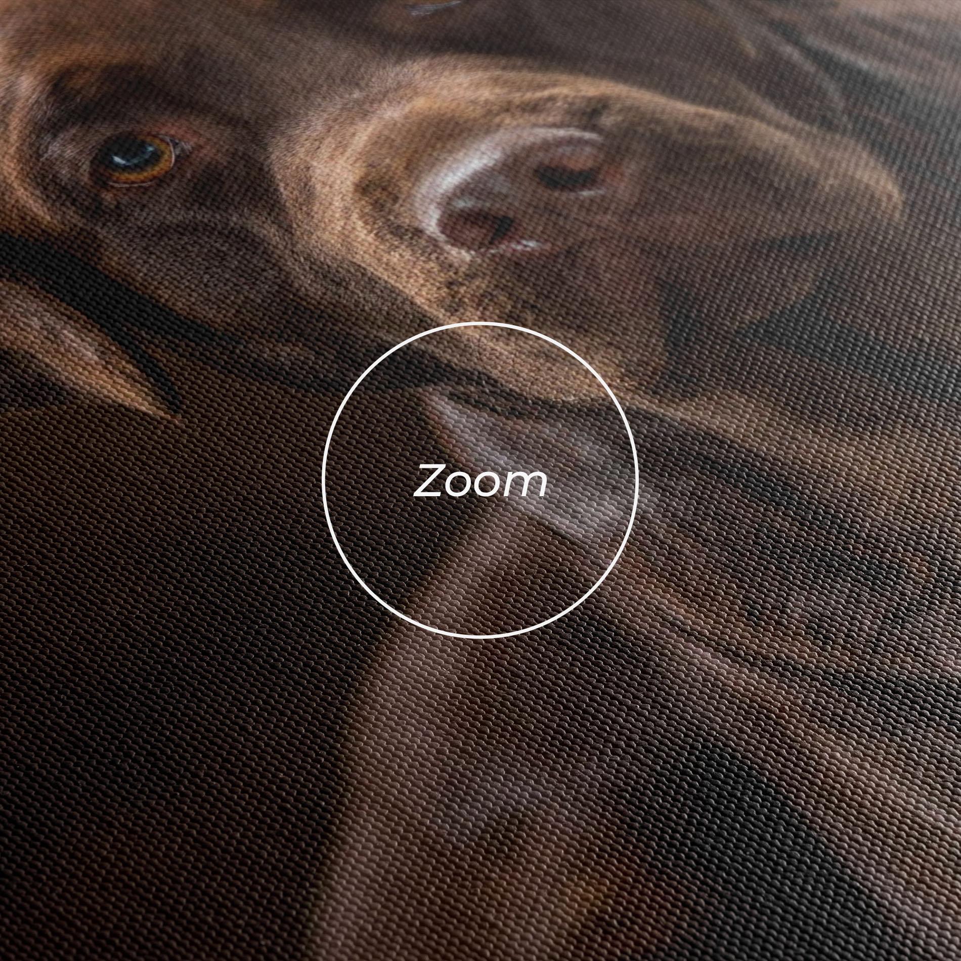 Leinwandbild Cute Brown Labrador mockup 3