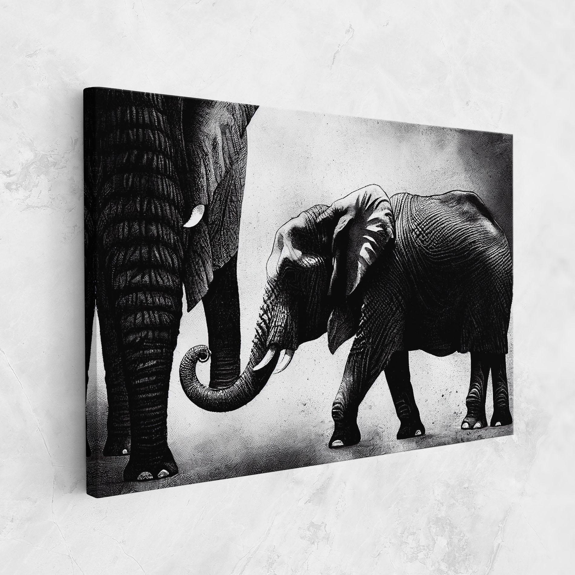 Leinwandbild Baby Elephant mockup 1