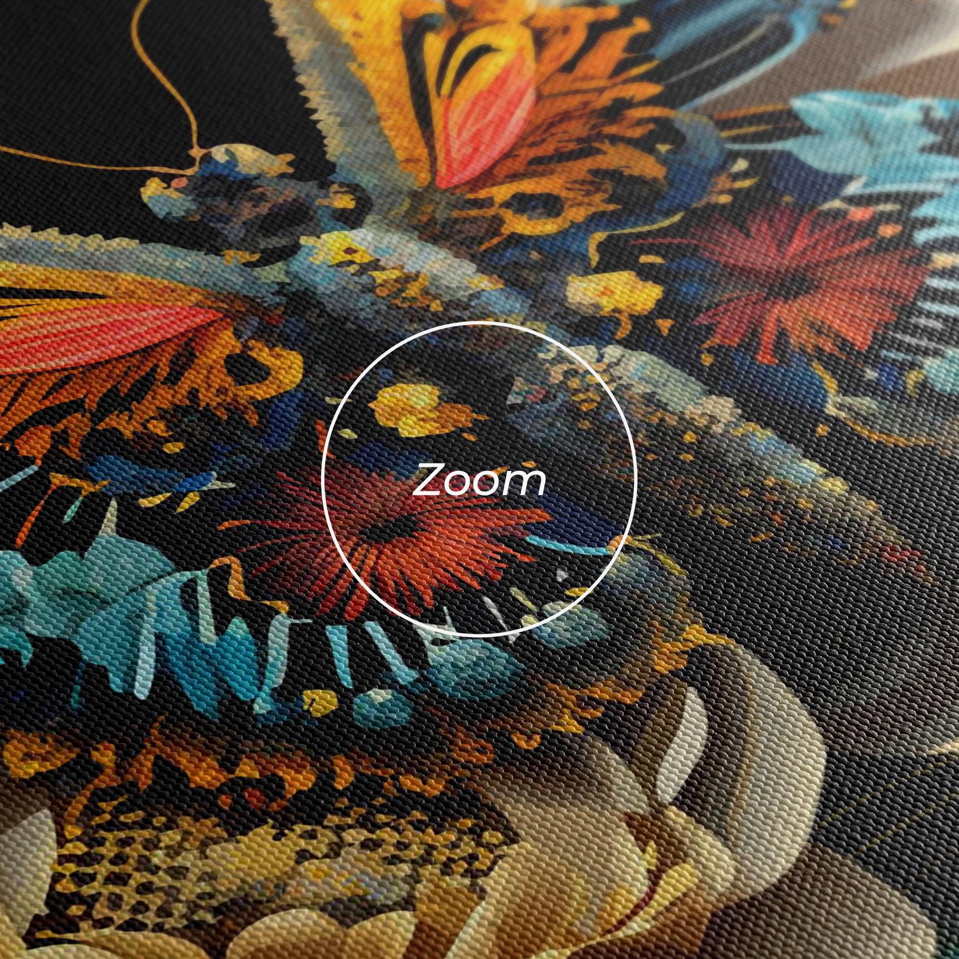 Leinwandbild Colorful Butterfly mockup 3