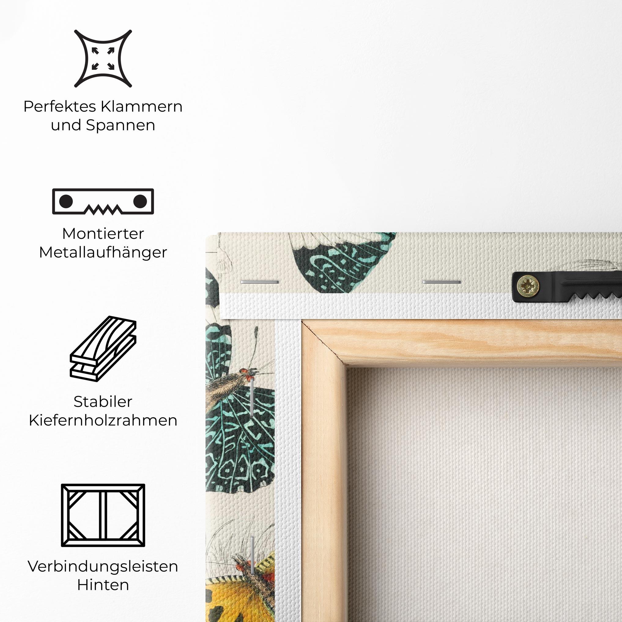 Leinwandbild Butterfly Art mockup 5