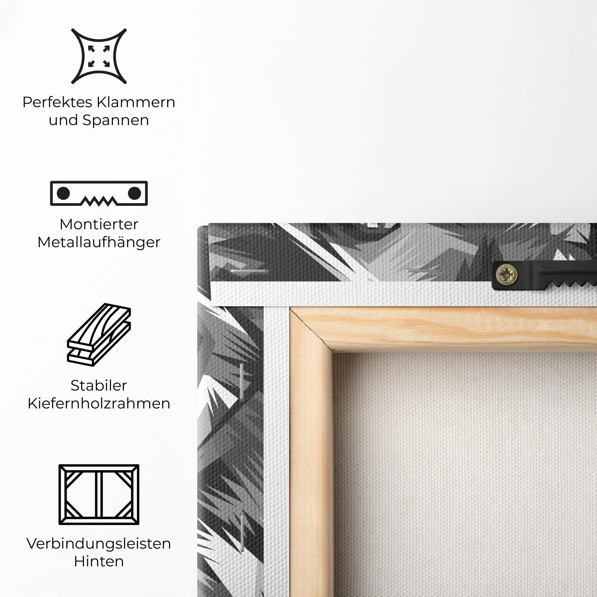 Leinwandbild Grey Head Lion mockup 5