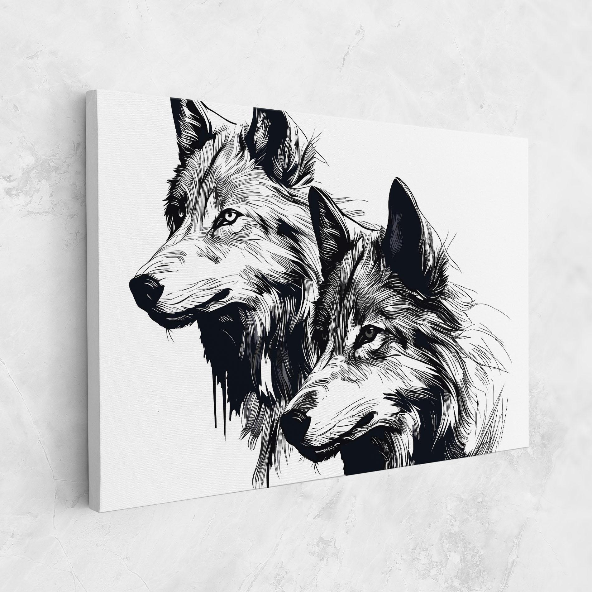 Leinwandbild Wolf Friends mockup 1