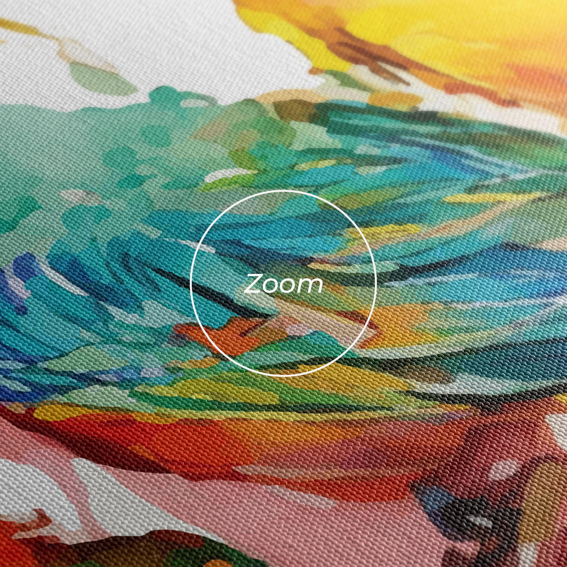 Leinwandbild Colorful Birds mockup 3