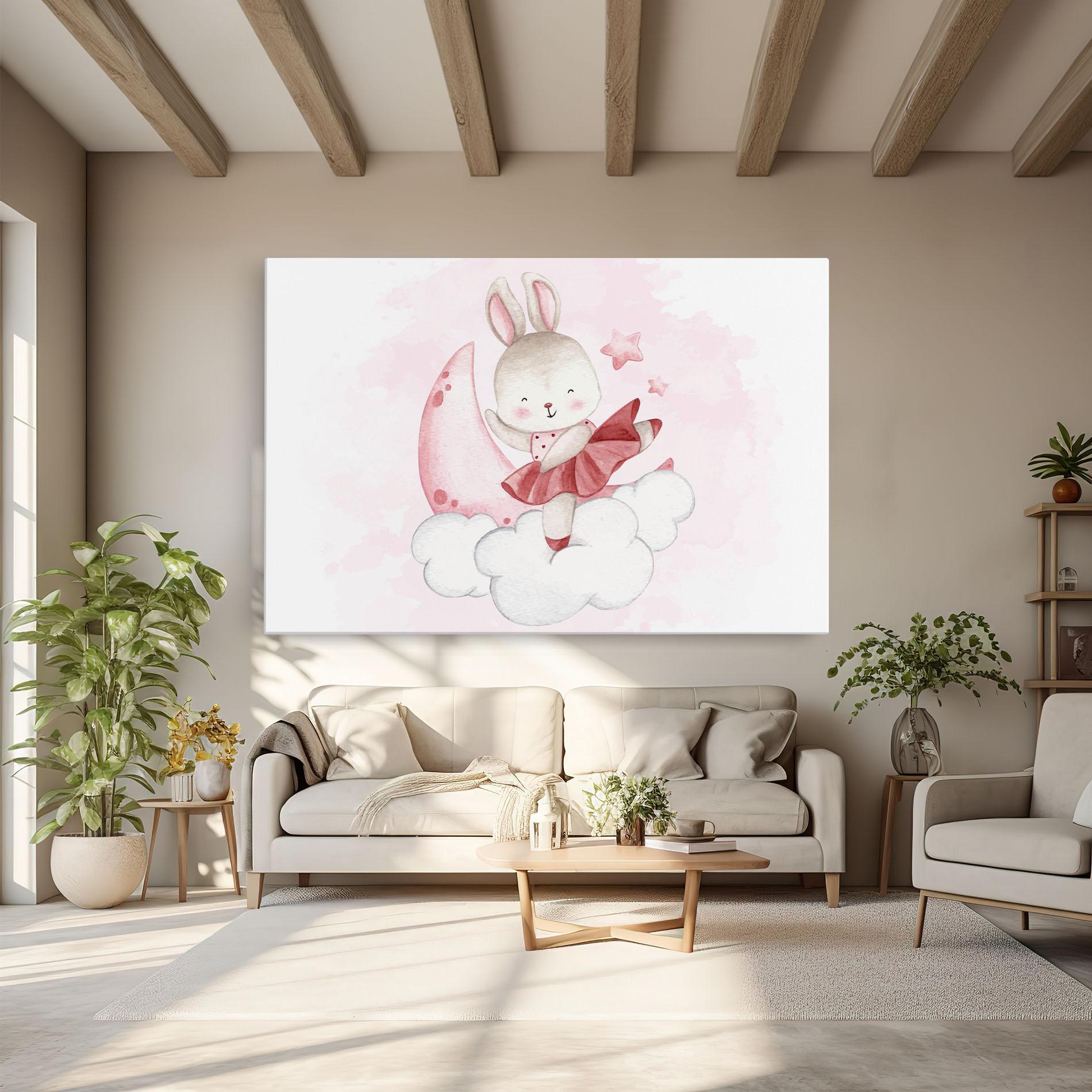 Leinwandbild Ballerina Rabbit mockup 6