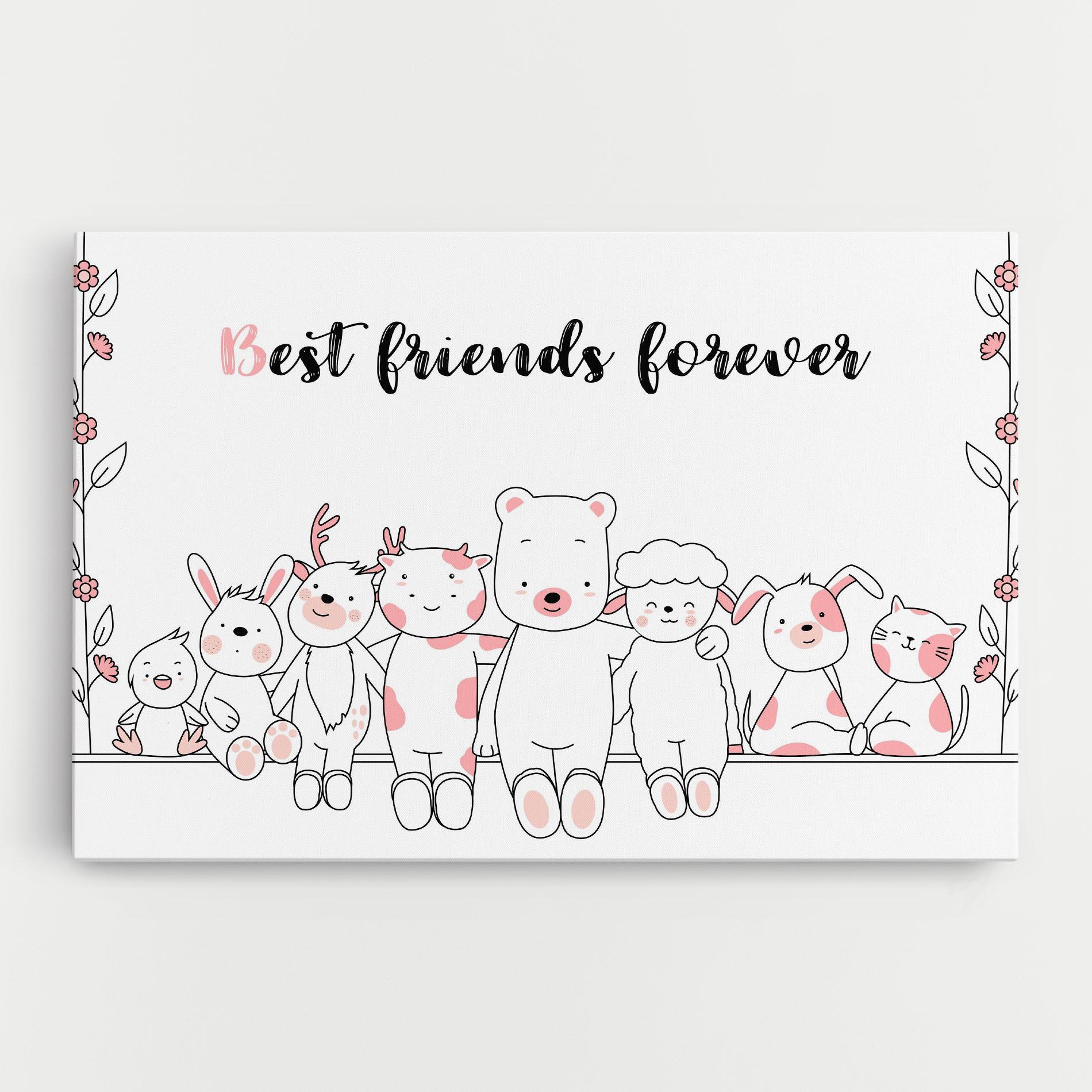 Leinwandbild Friends Forever mockup 0