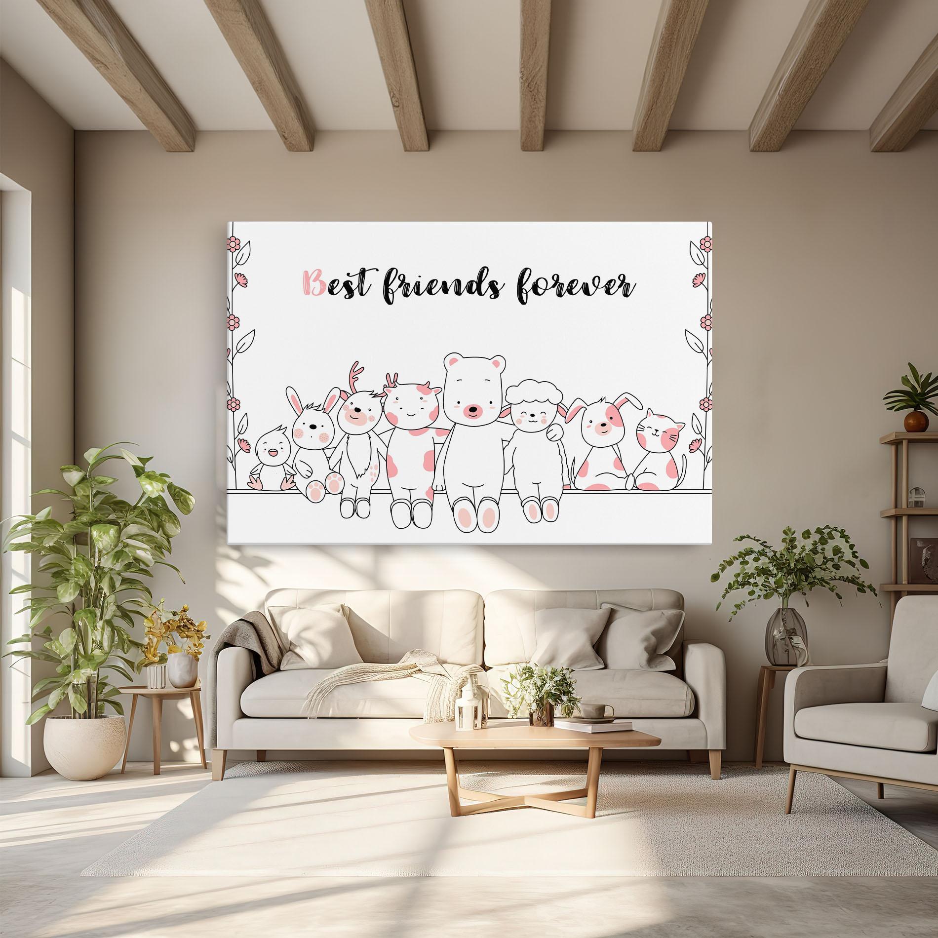 Leinwandbild Friends Forever mockup 6