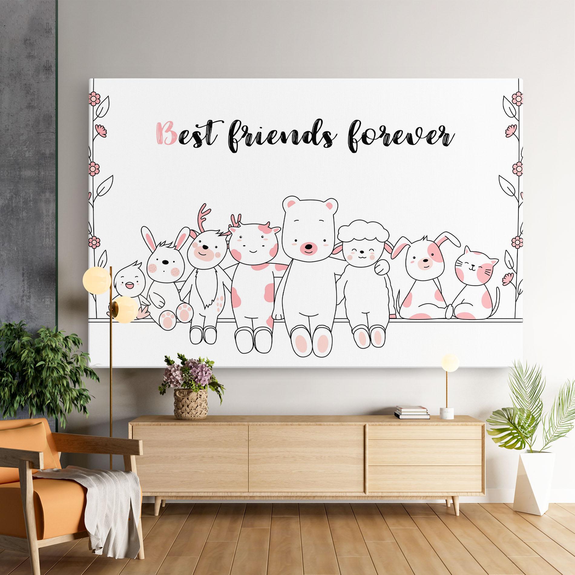 Leinwandbild Friends Forever mockup 9