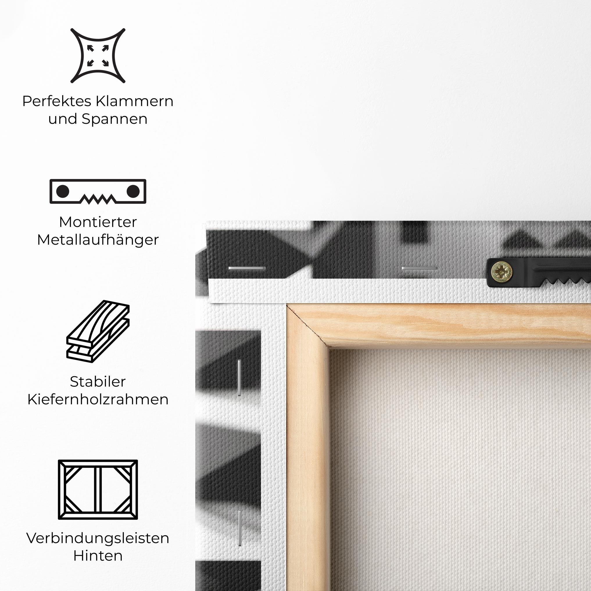 Leinwandbild Big Black Hat mockup 5