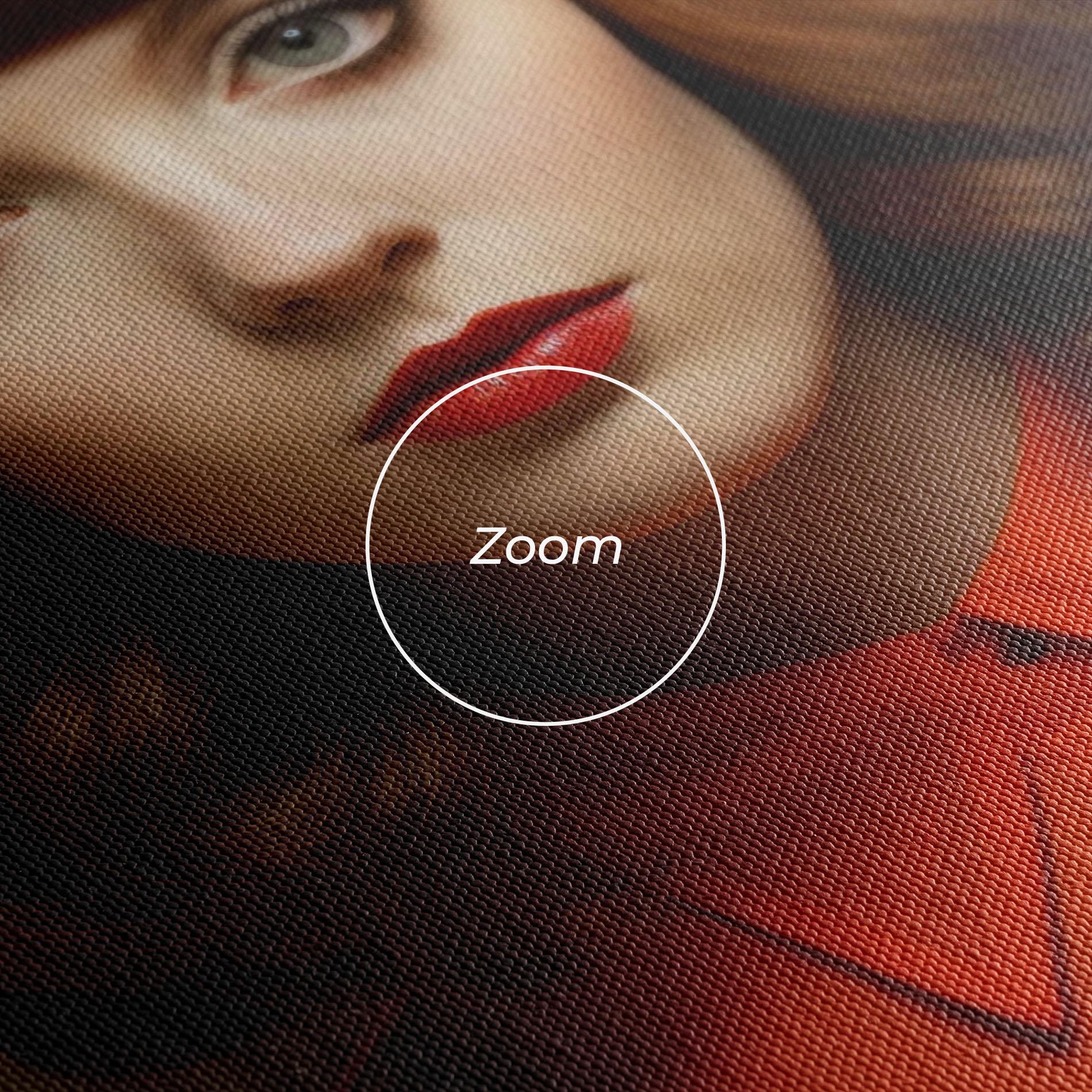 Leinwandbild Orange Blouse Woman mockup 3