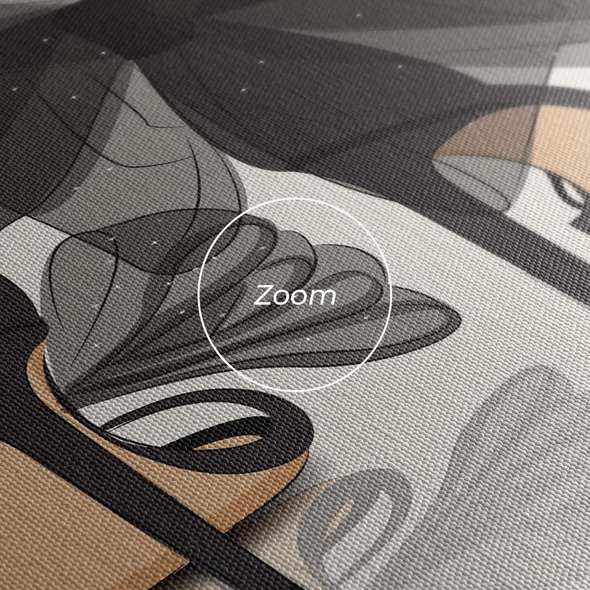 Leinwandbild Black Bow Heels mockup 3