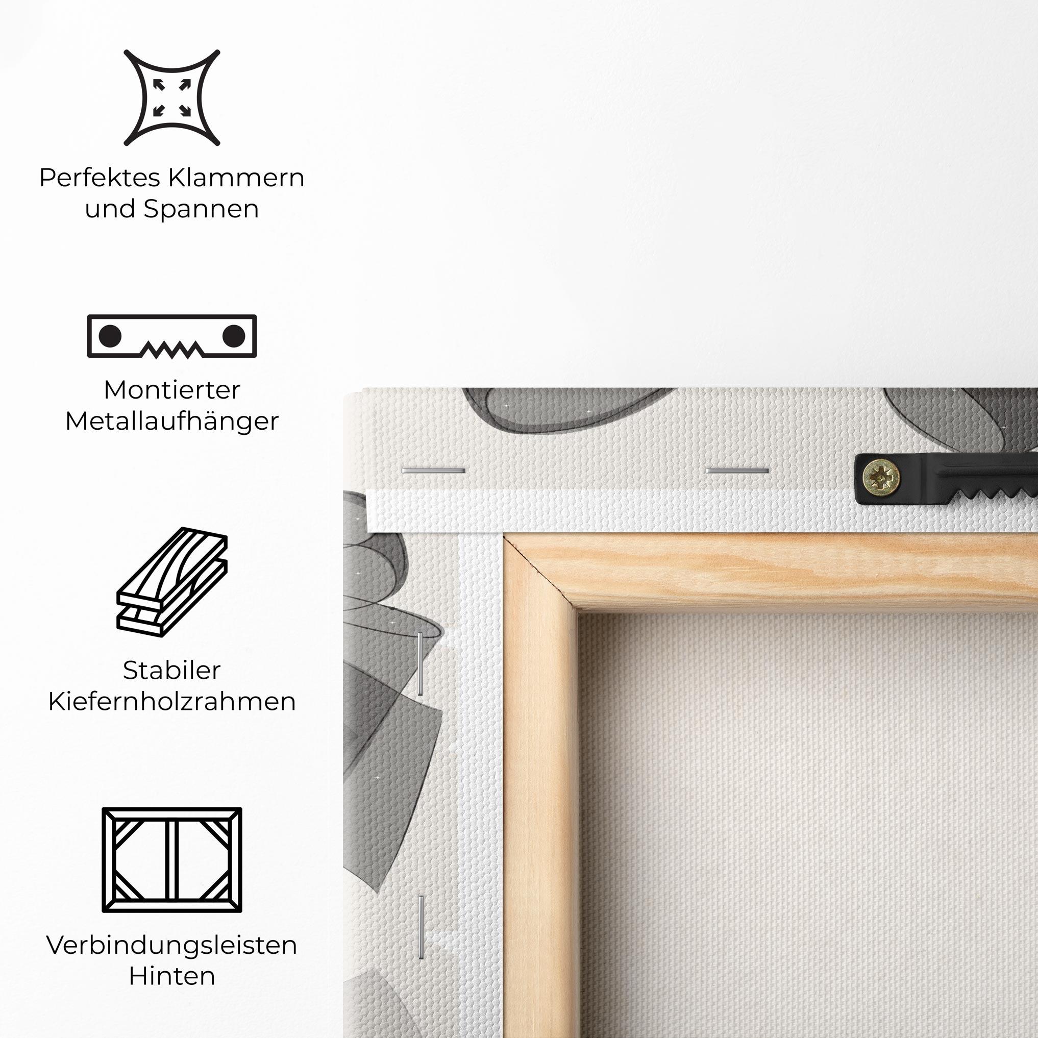 Leinwandbild Black Bow Heels mockup 5