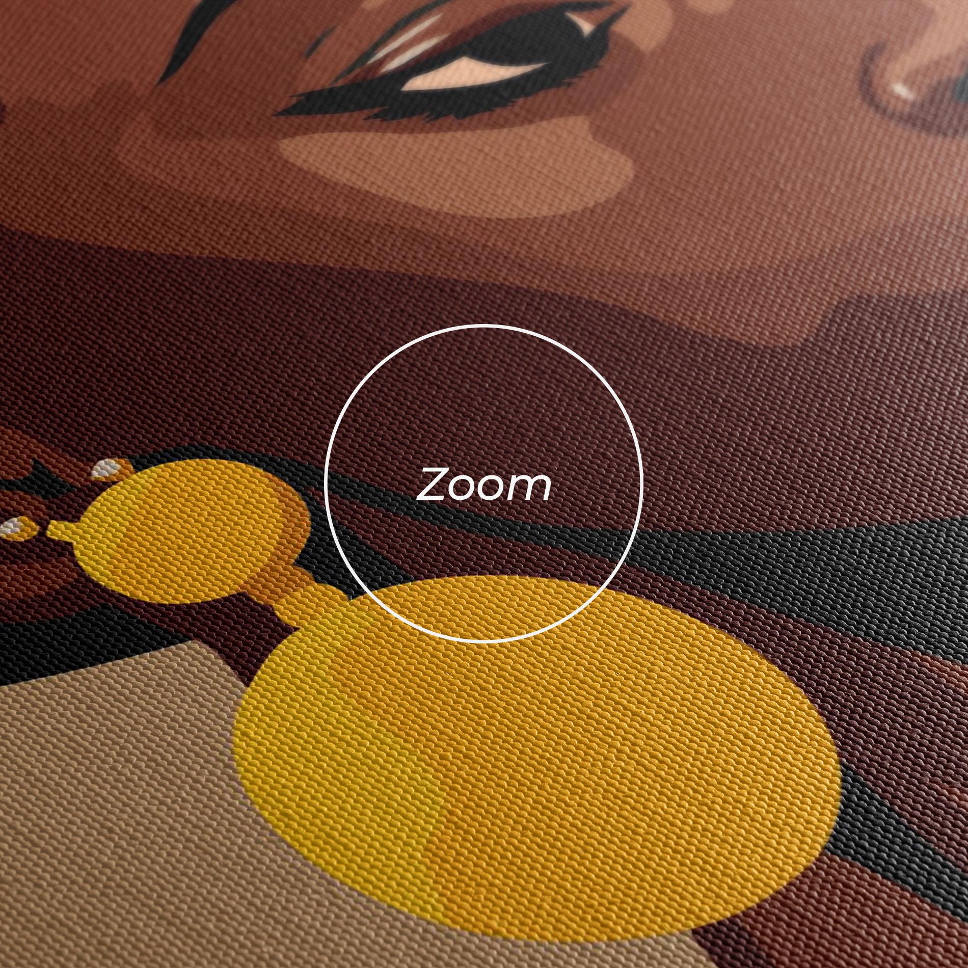 Leinwandbild African Earrings mockup 3