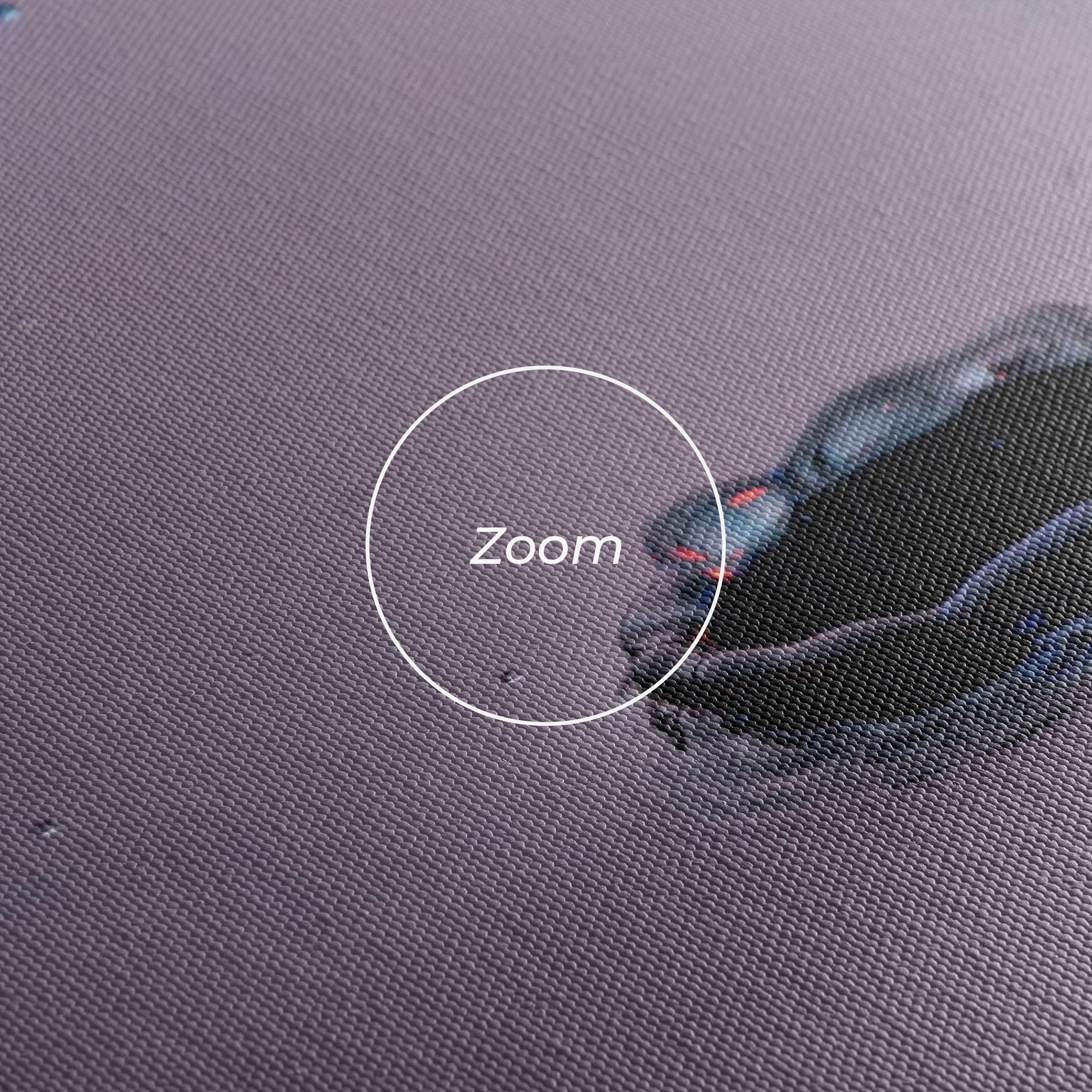 Leinwandbild Blue Color Water mockup 3