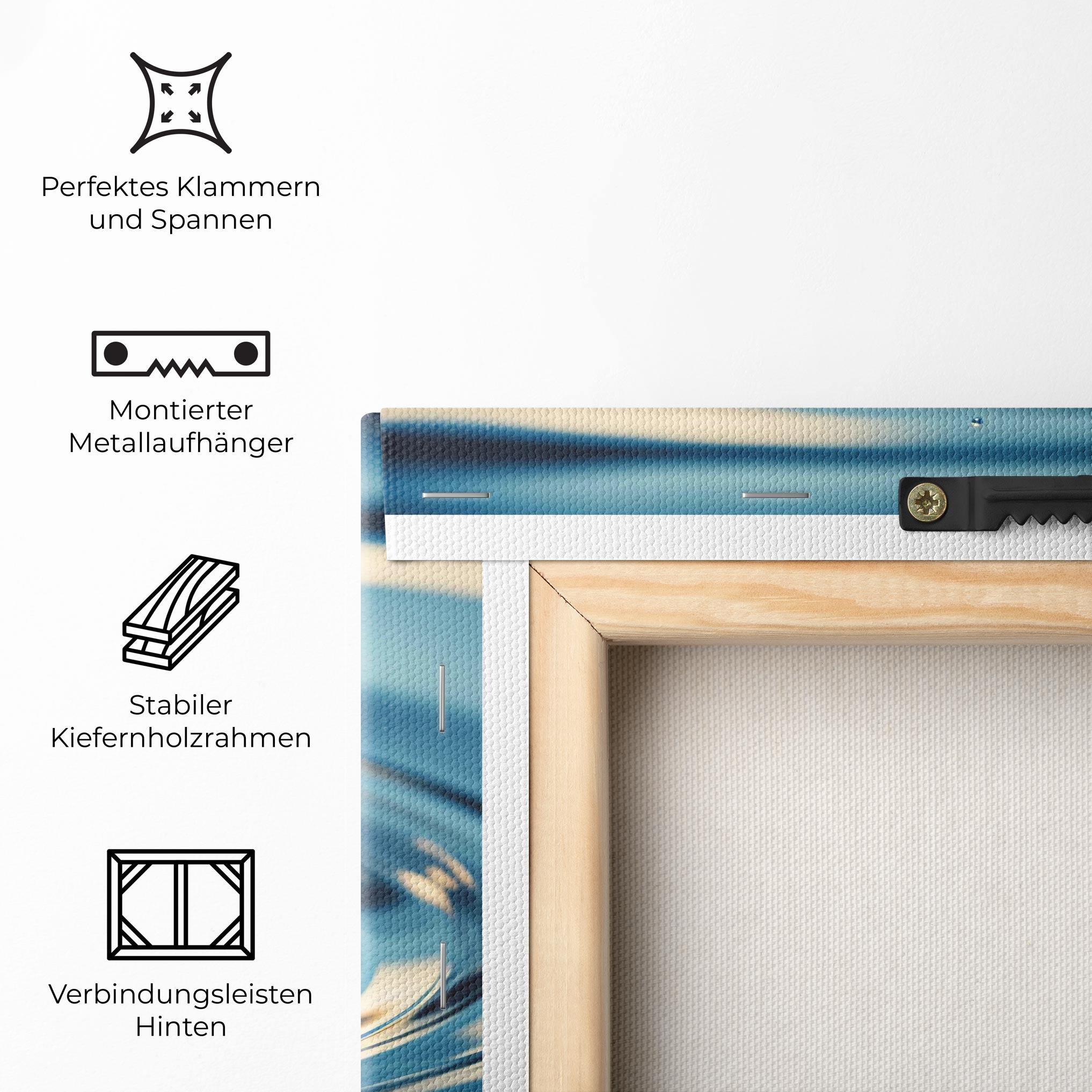 Leinwandbild Cream Water Drop mockup 5