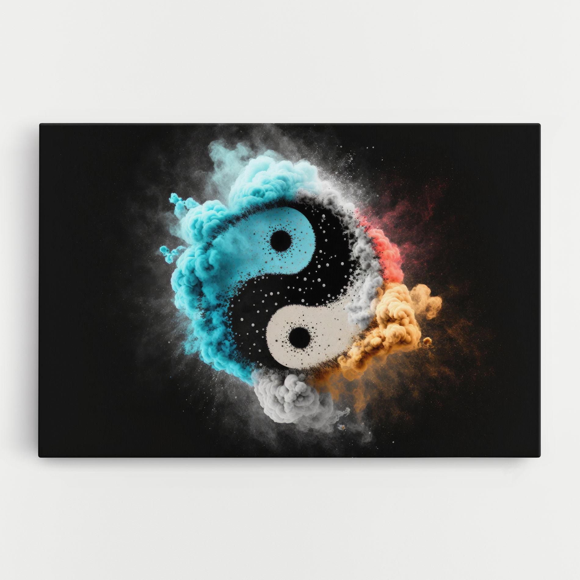 Leinwandbild Blue Smoke Yinuang mockup 0