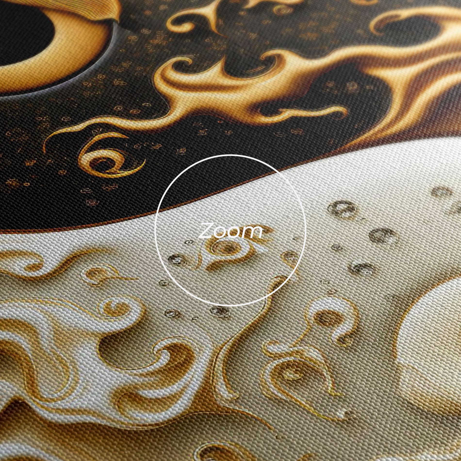 Leinwandbild Caramel Yinyang mockup 3