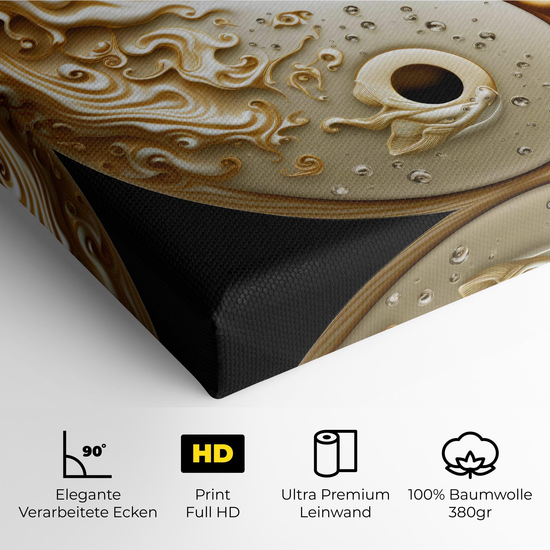 Leinwandbild Caramel Yinyang mockup 4