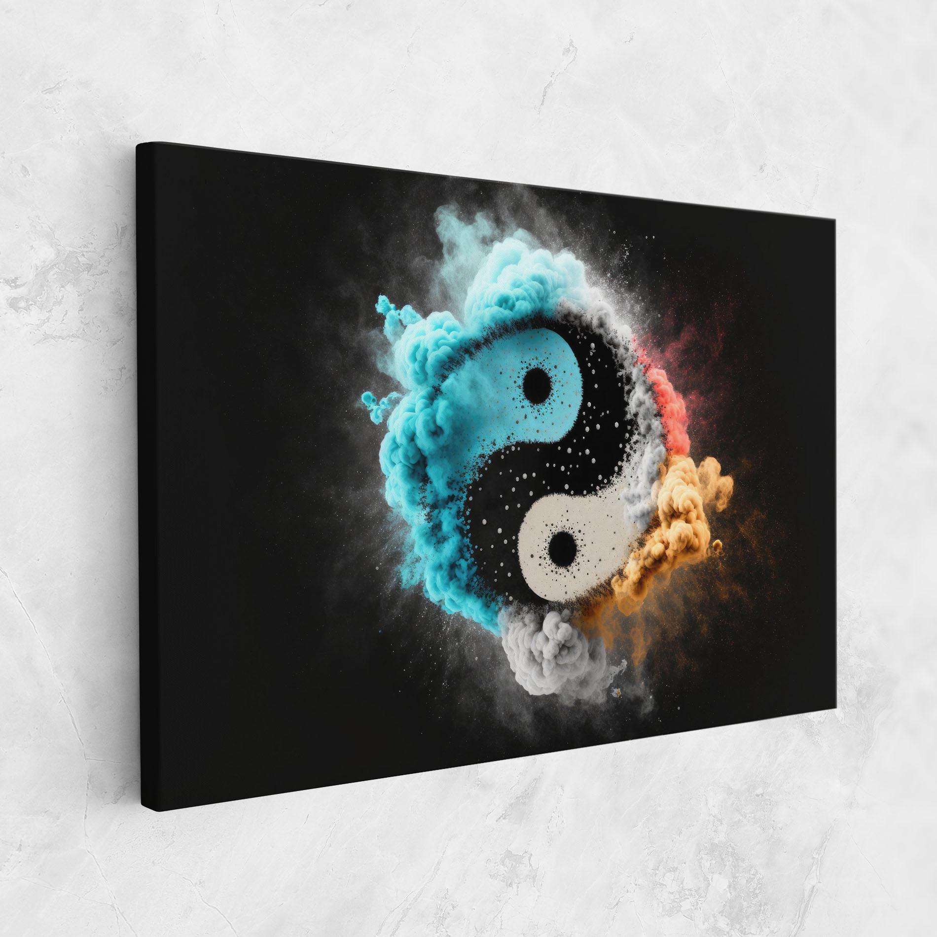 Leinwandbild Blue Smoke Yinuang mockup 1