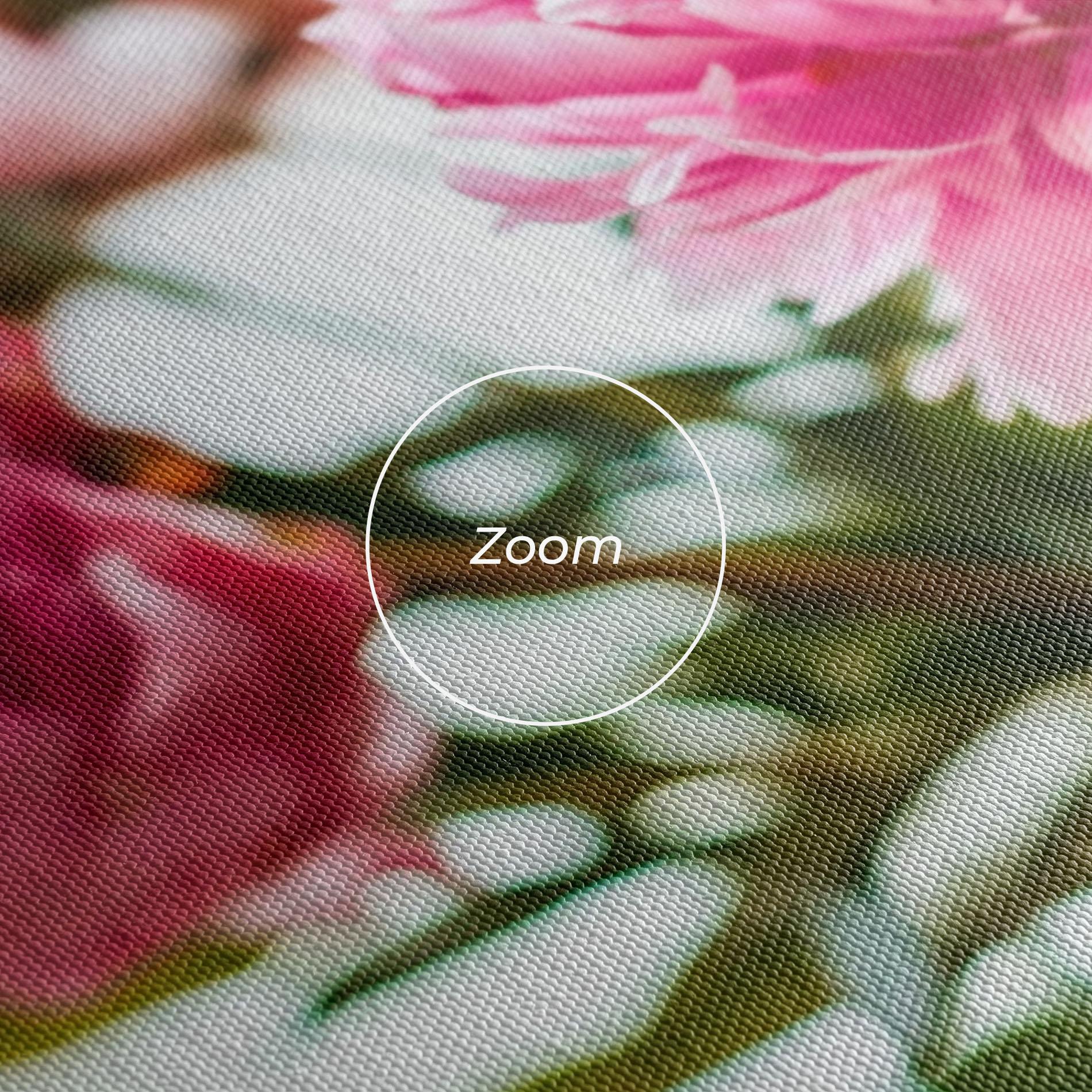 Leinwandbild Peony In Vase mockup 3