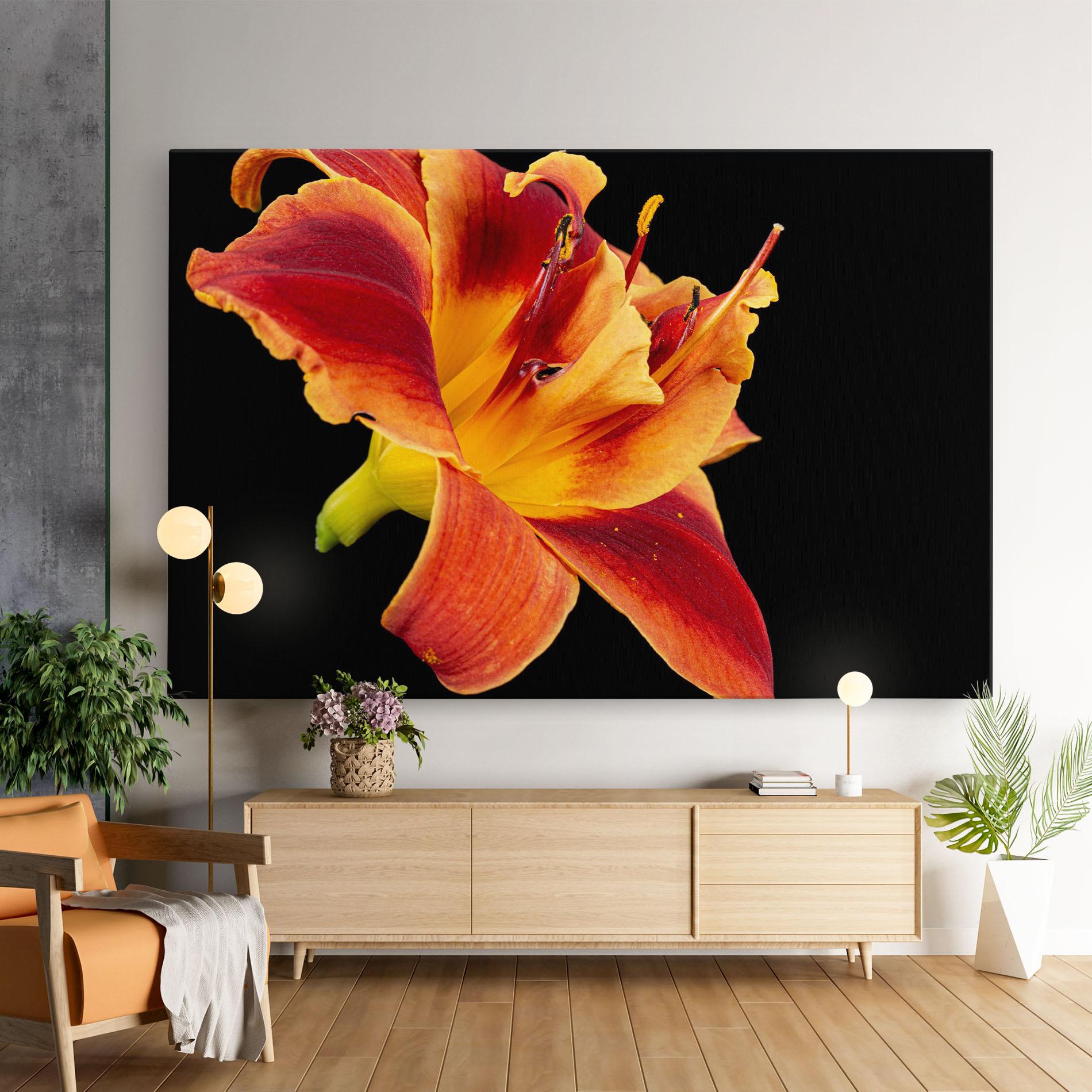 Leinwandbild Exotic Orange Red mockup 9