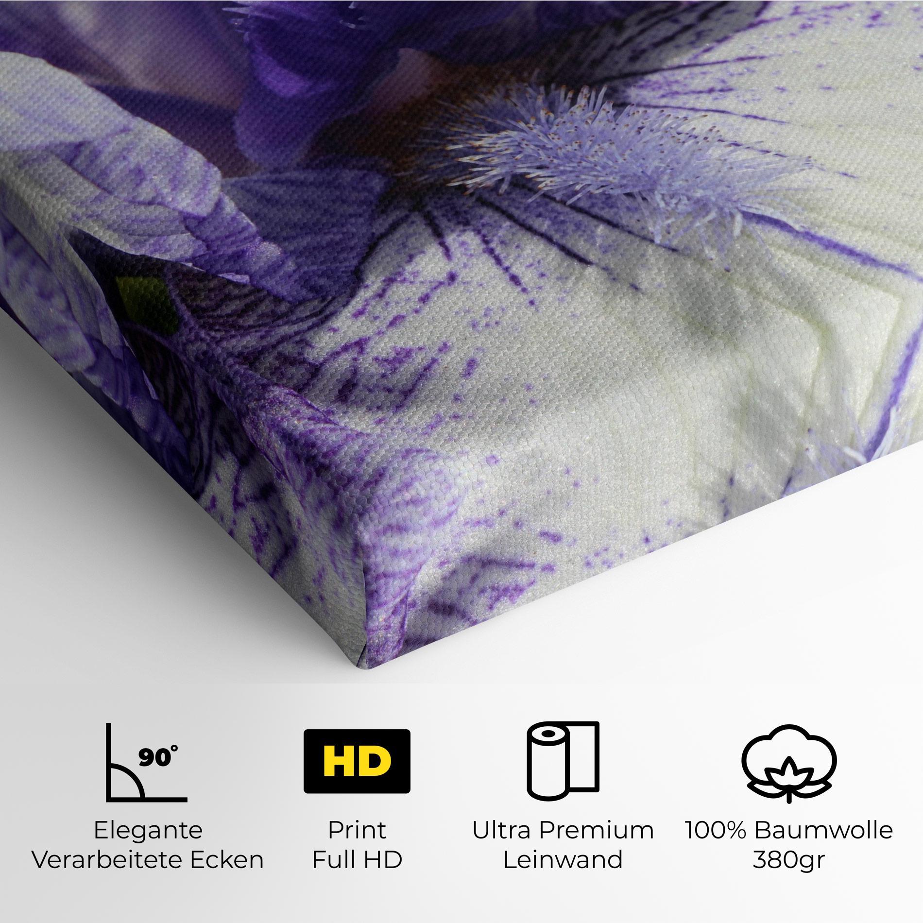 Leinwandbild White Purple Iris mockup 4