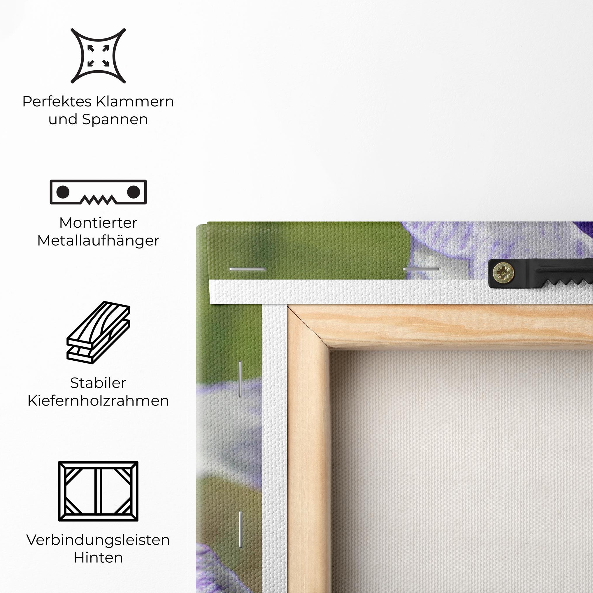 Leinwandbild White Purple Iris mockup 5