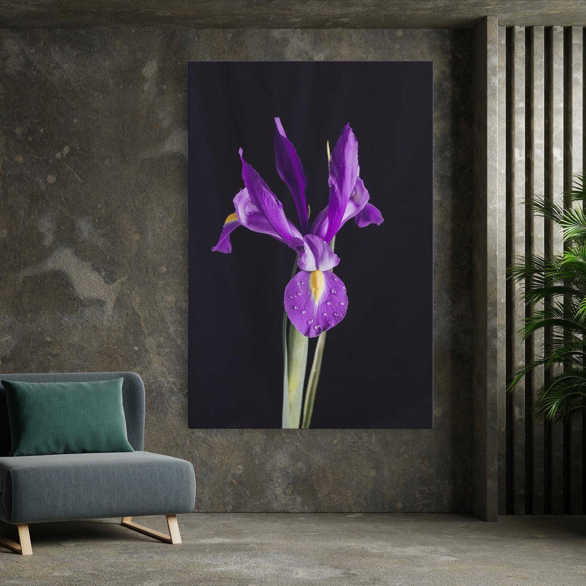 Leinwandbild Fresh Purple Iris mockup 7