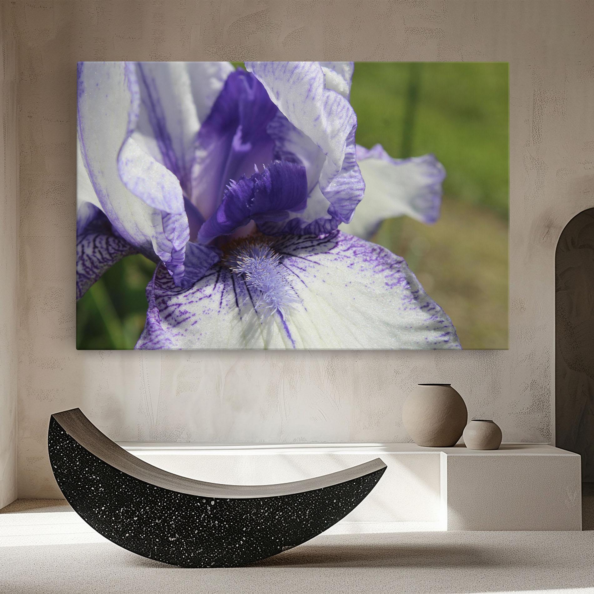 Leinwandbild White Purple Iris mockup 8