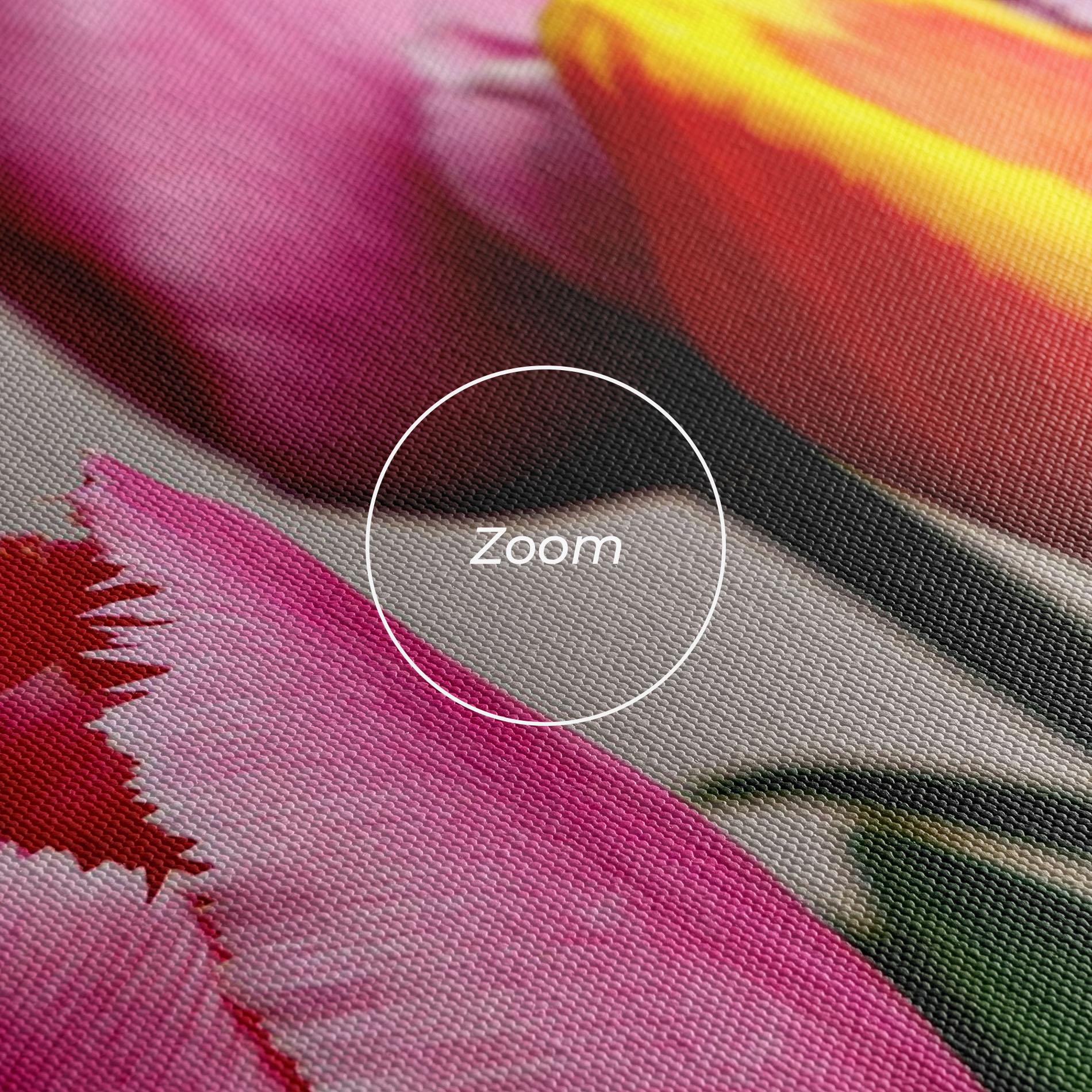 Leinwandbild Pink Orange Tulips mockup 3