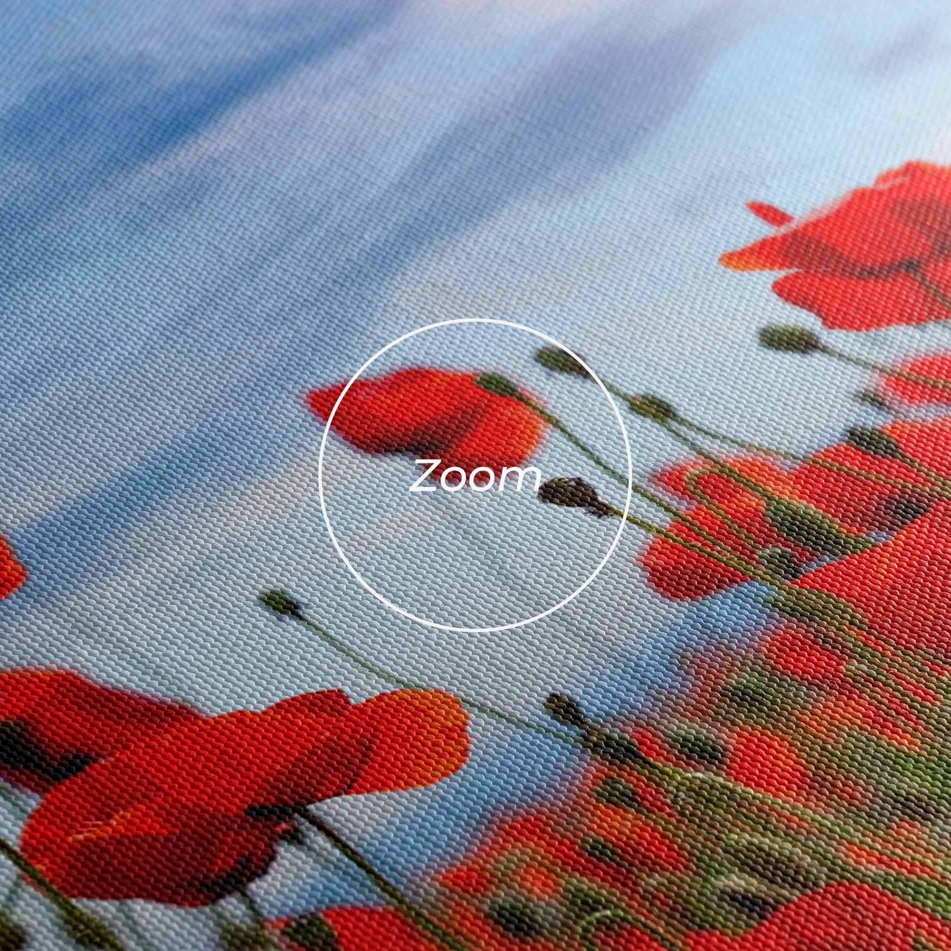 Leinwandbild Poppy Field mockup 3