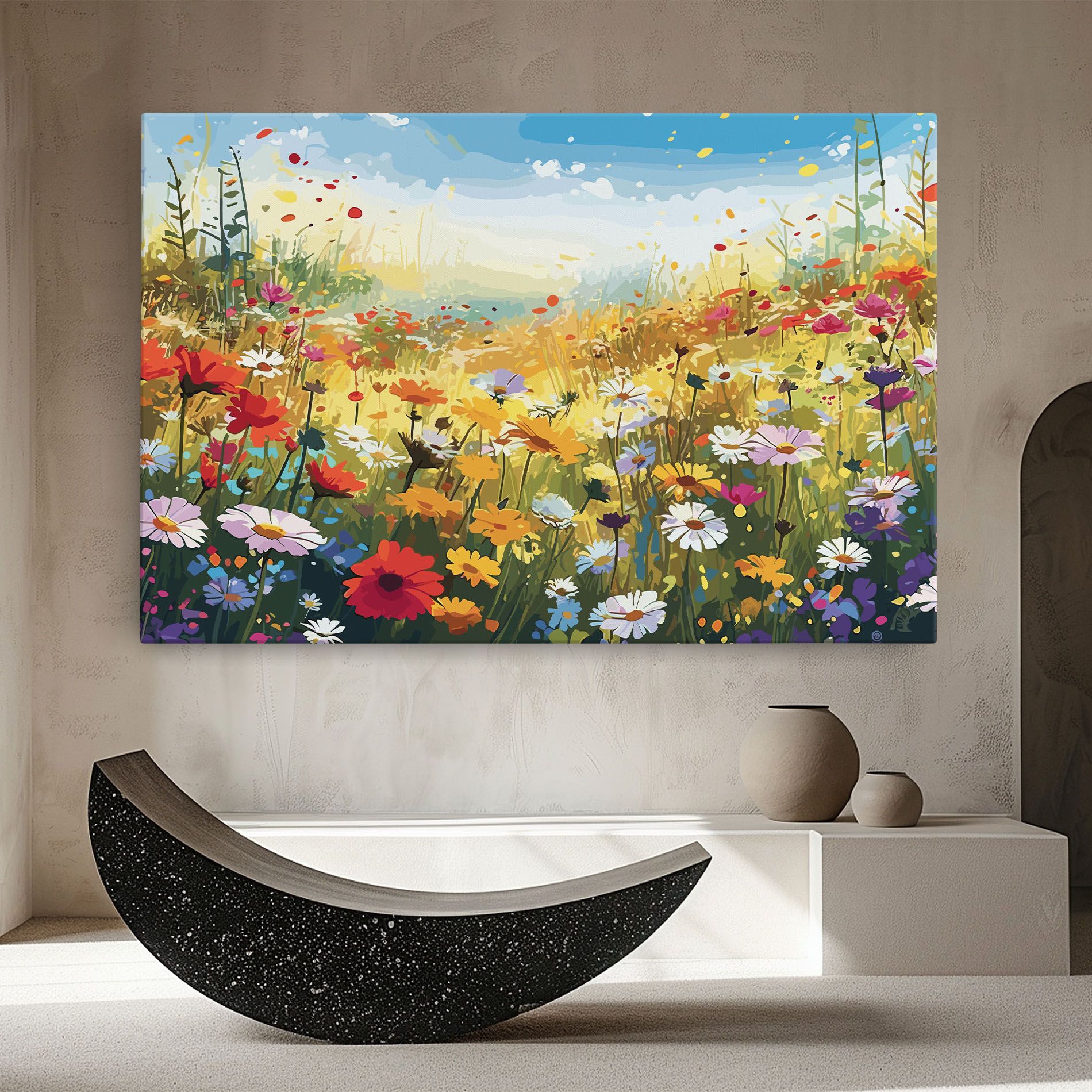 Leinwandbild Colorful Daisy Mix