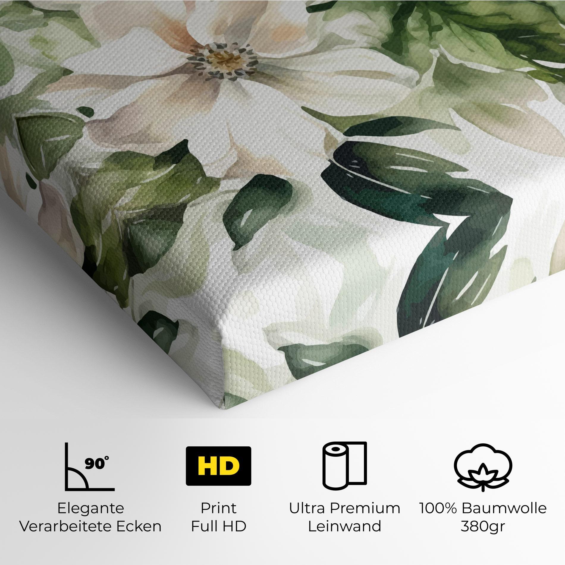 Leinwandbild Opened Rose mockup 4