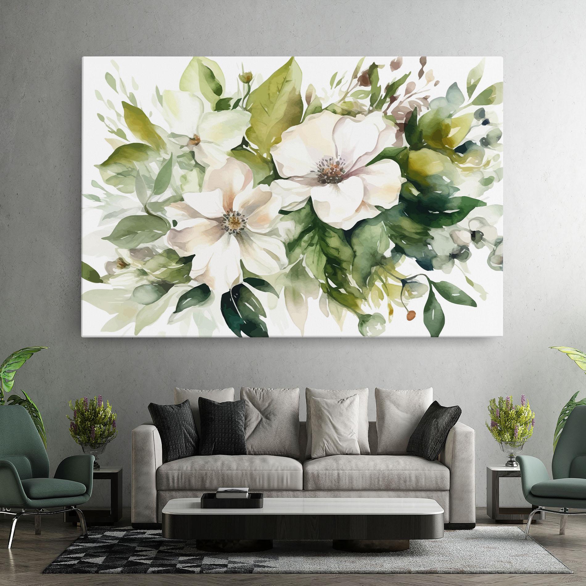 Leinwandbild Opened Rose mockup 7