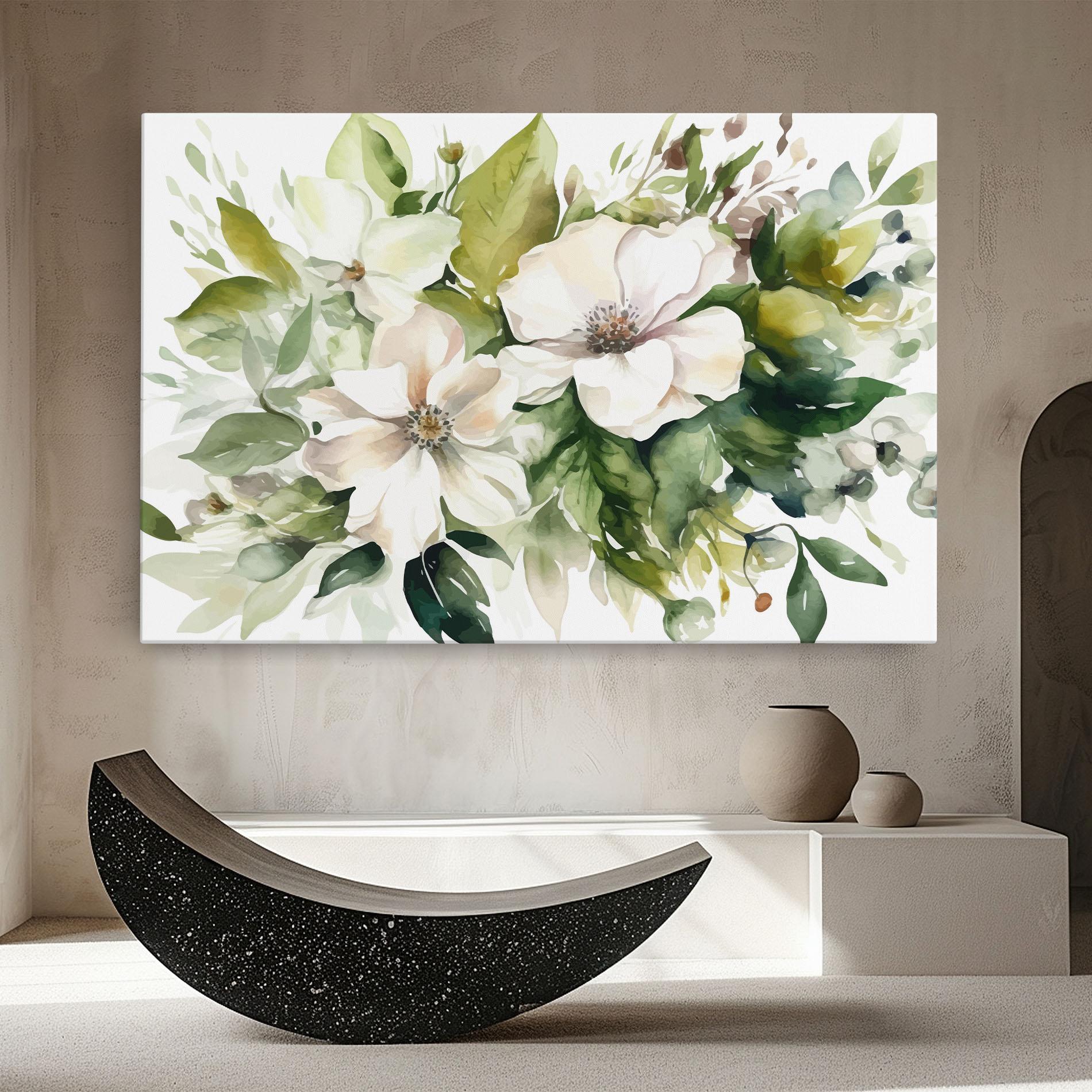 Leinwandbild Opened Rose mockup 8