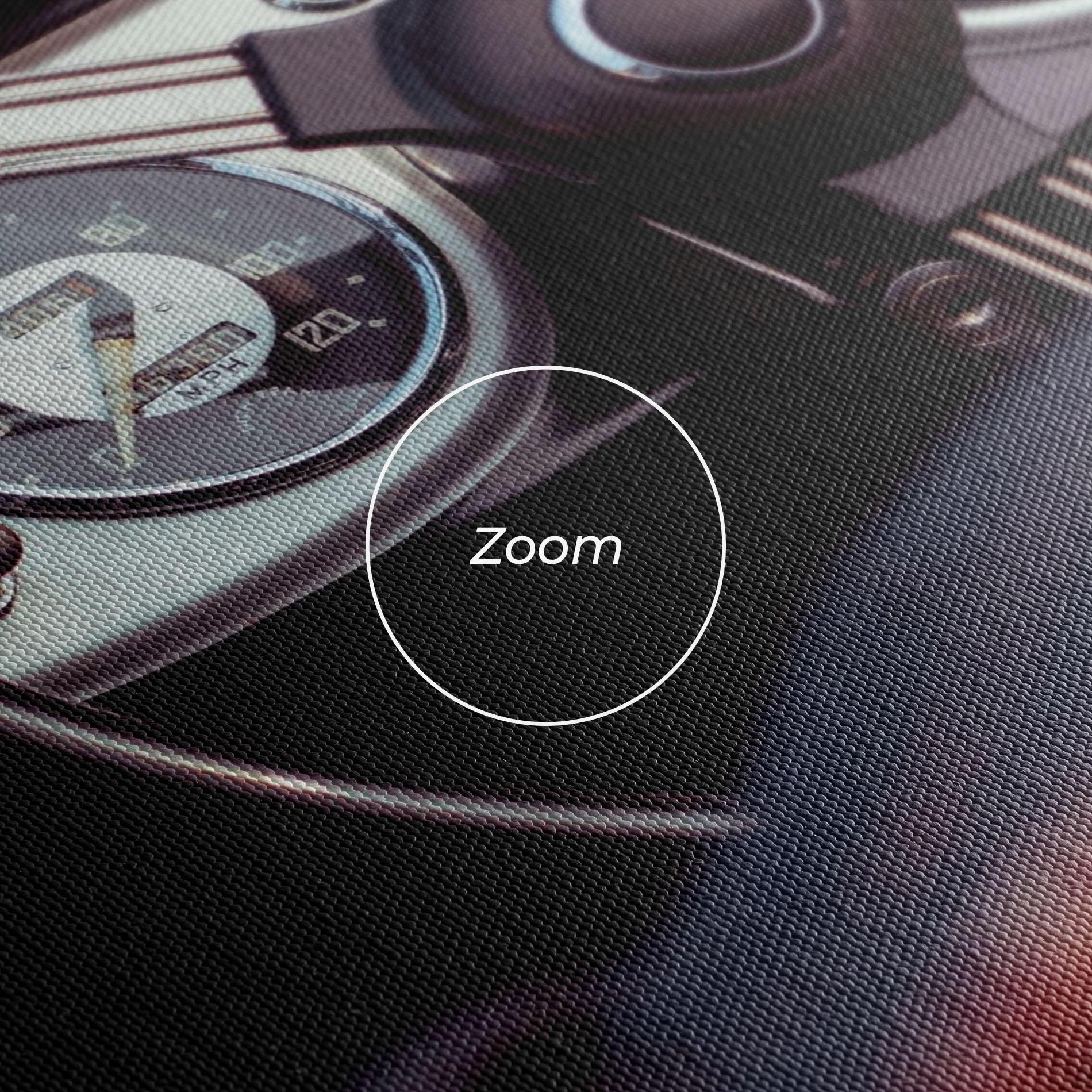 Leinwandbild Classic Red Car mockup 3