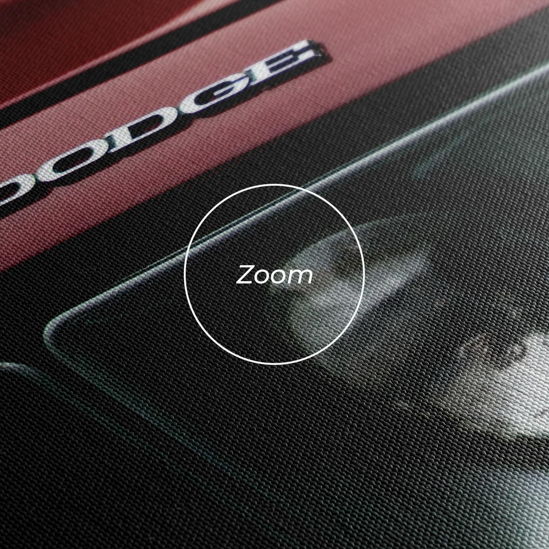 Leinwandbild Dark Red Car mockup 3