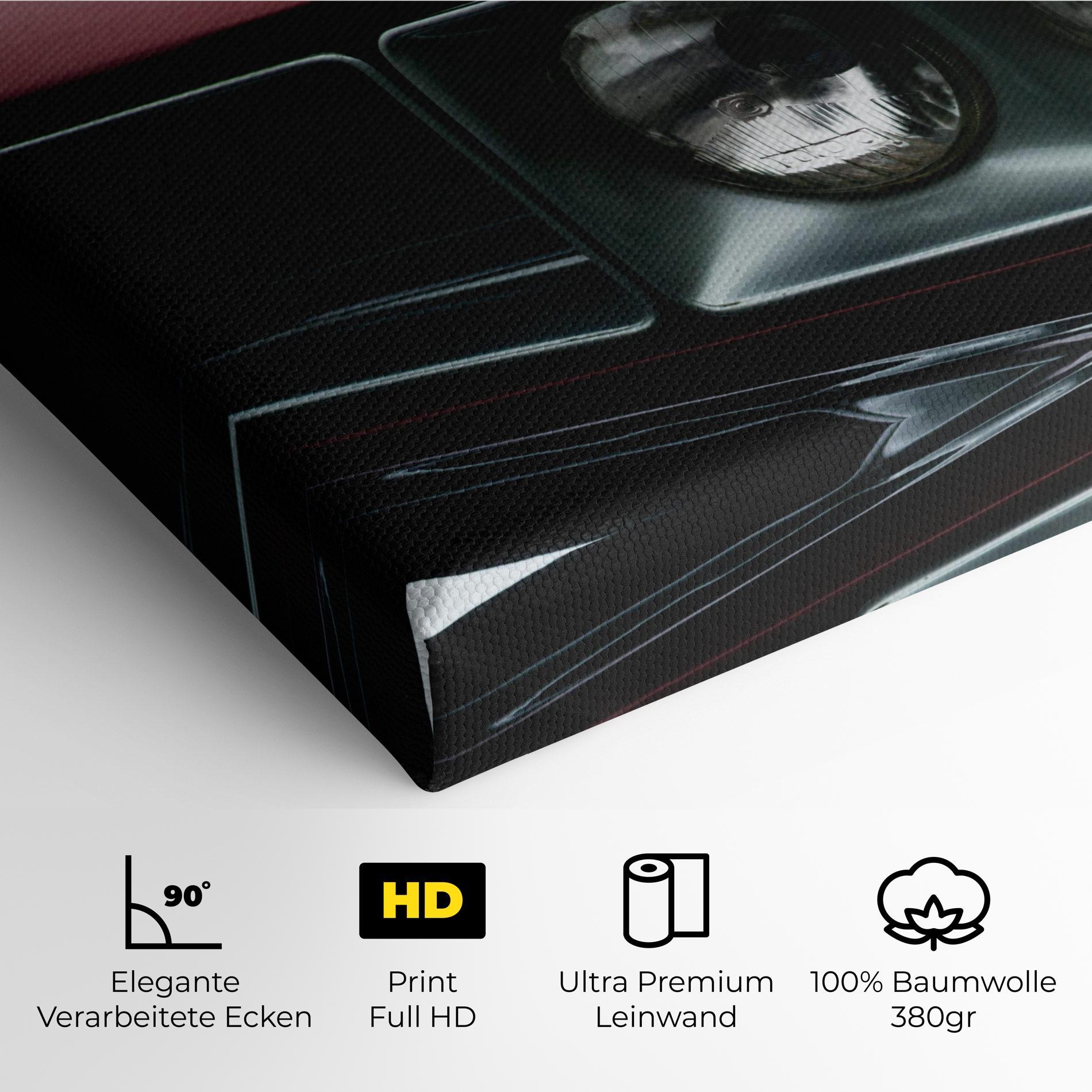 Leinwandbild Dark Red Car mockup 4