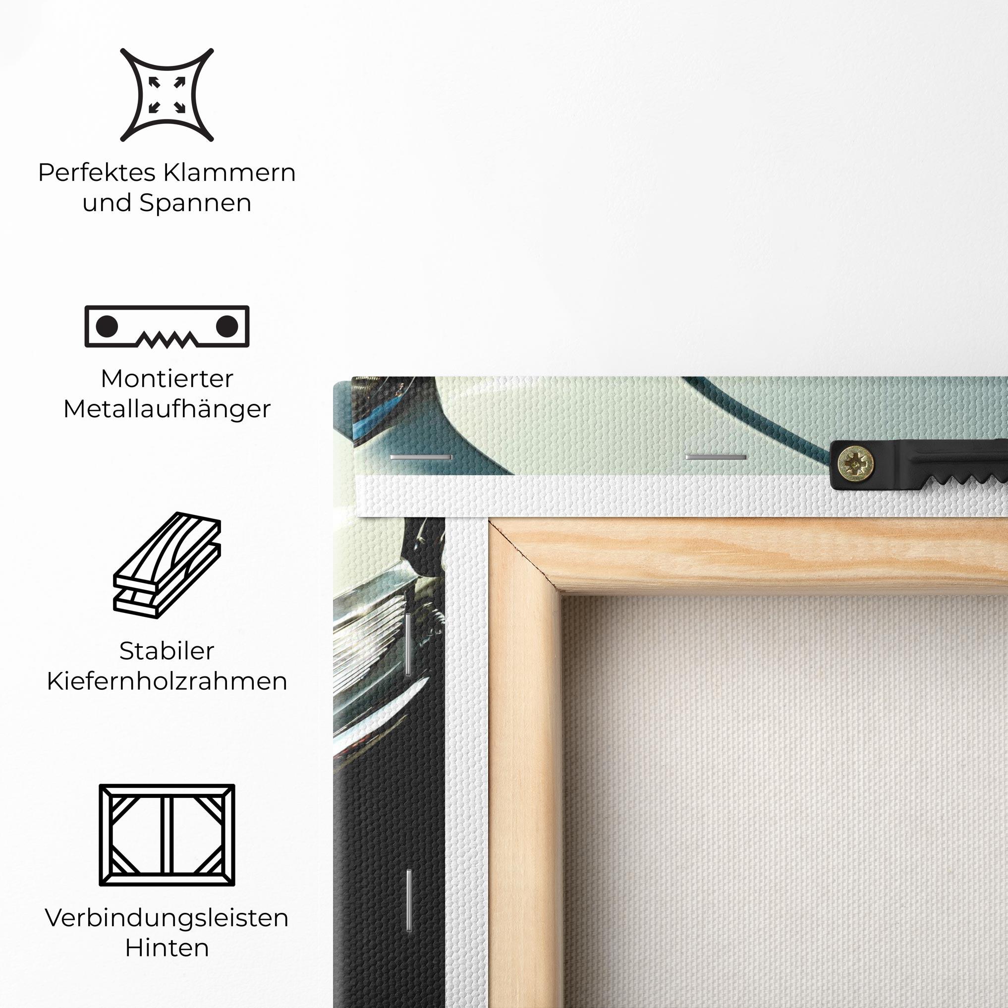 Leinwandbild Light Blue Car mockup 5