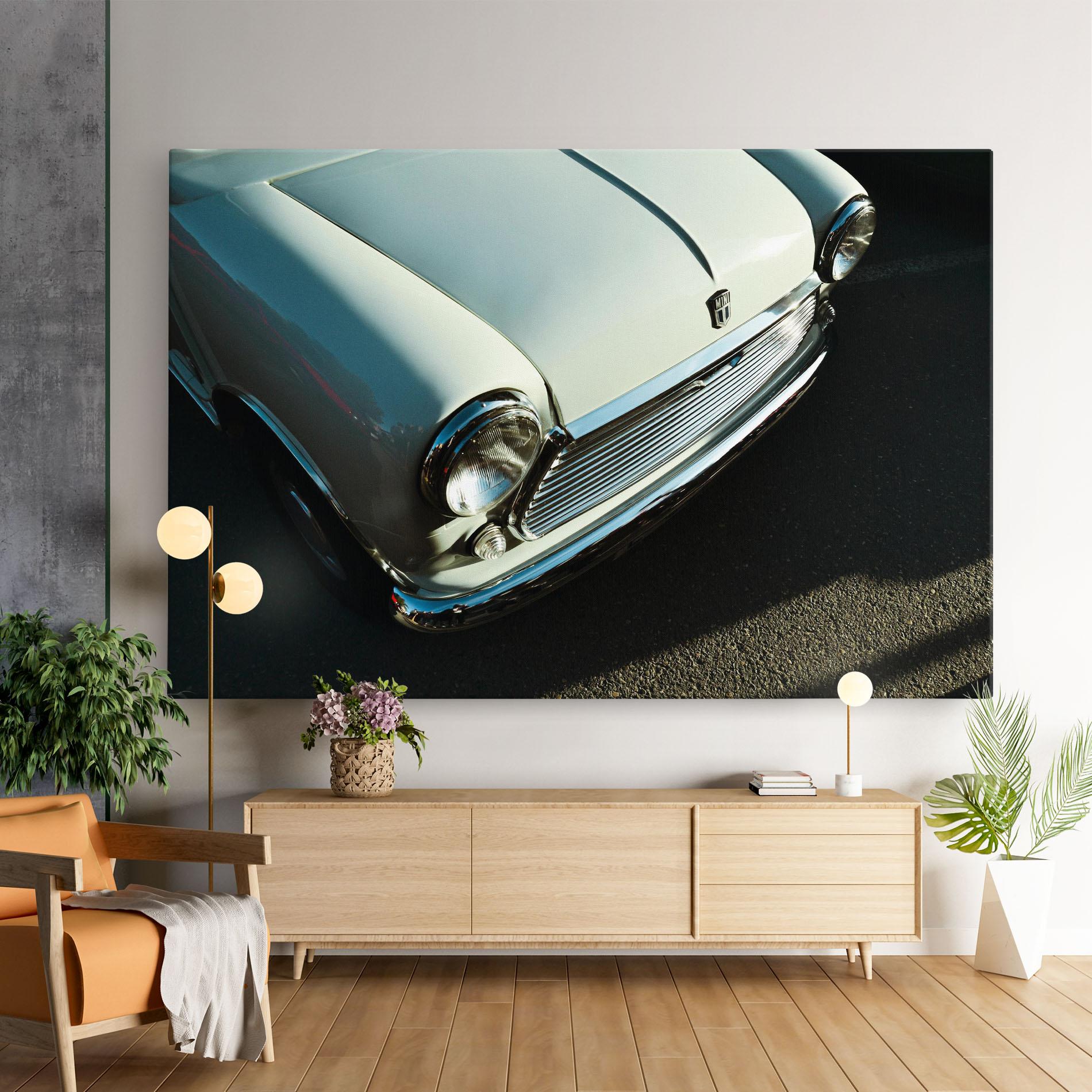 Leinwandbild Light Blue Car mockup 9