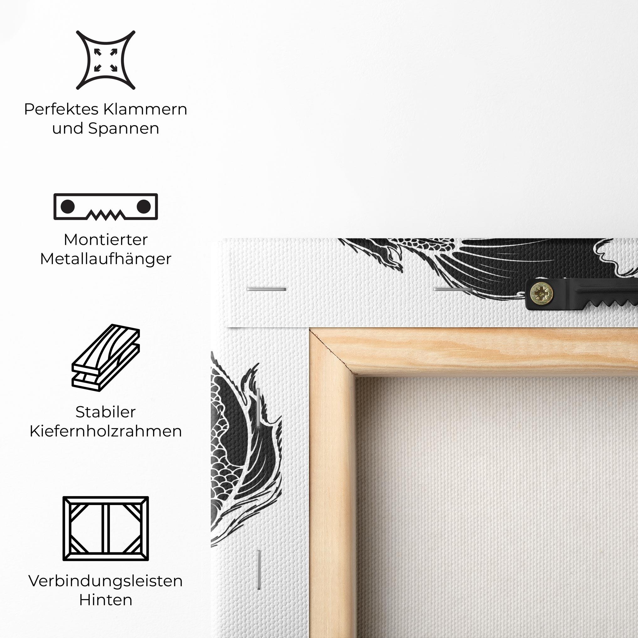 Leinwandbild Yin Yang Koi mockup 5